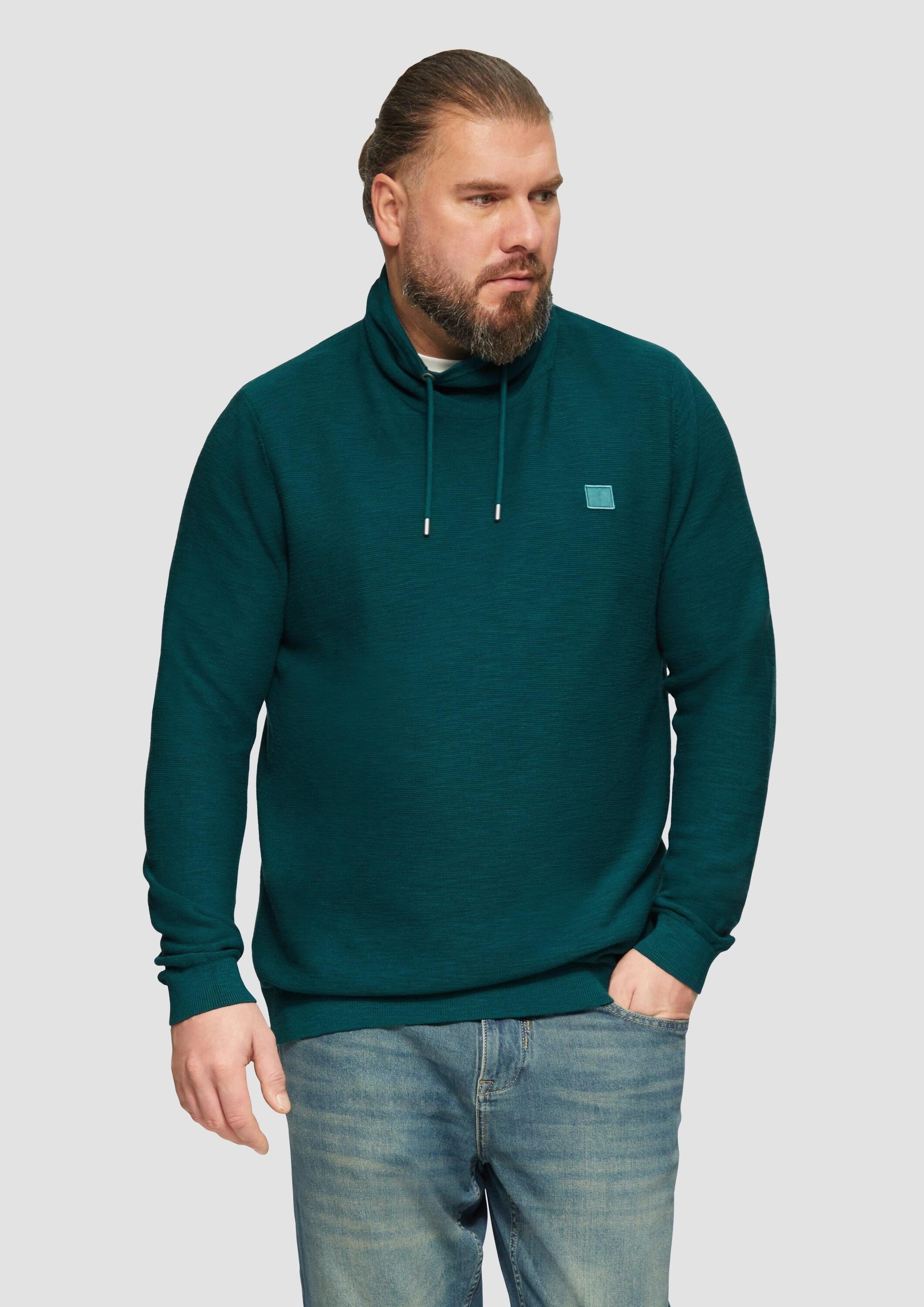 s.Oliver Longpullover Strickpullover Strickpullover mit Schalkragen günstig online kaufen