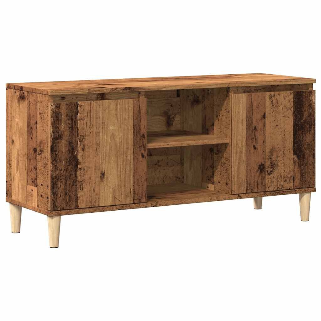 vidaXL TV-Schrank NA TV Lowboard Spanplatte Altholz Optik 102x35x50 cm für Wohnzimmer