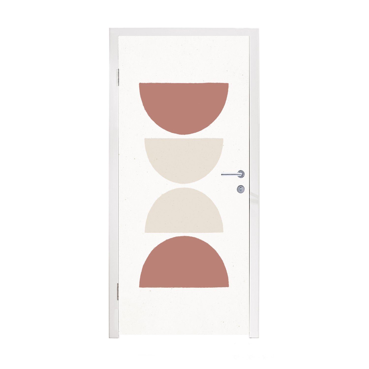MuchoWow Türtapete Minimalismus - Pastell - Gestaltung, Matt, bedruckt, (1 St), Fototapete für Tür, Türaufkleber, 75x205 cm