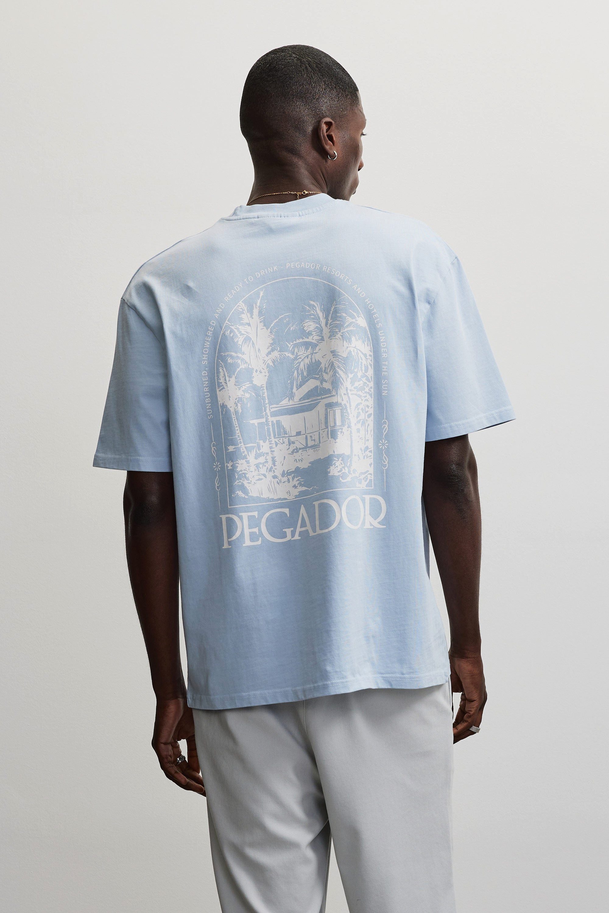 PEGADOR Rundhalsshirt TRAVNIK OVERSIZED TEE