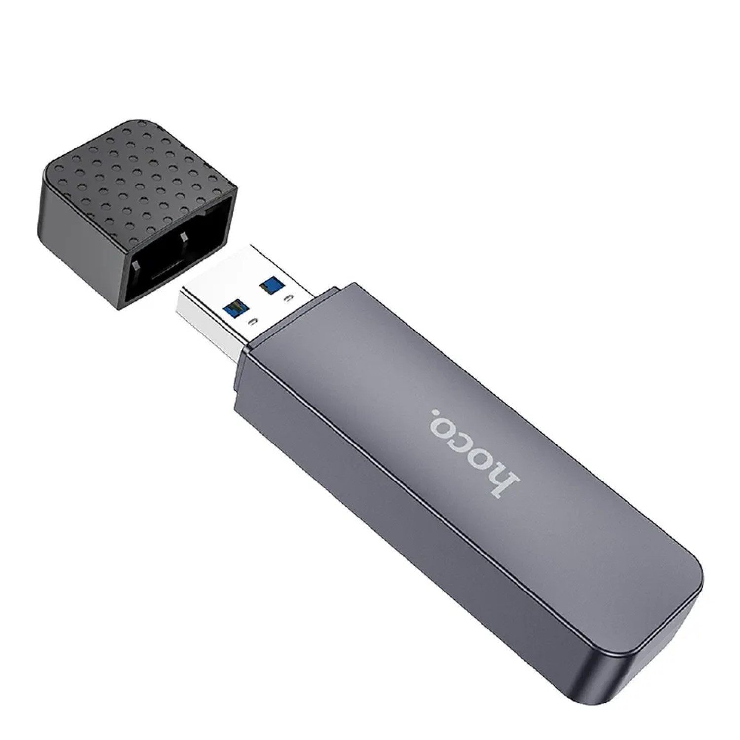 HOCO Speicherkartenleser USB-A 2.0 HB45 Speicherkartenleser, bis zu 480 Gbit/s grau 2 TB