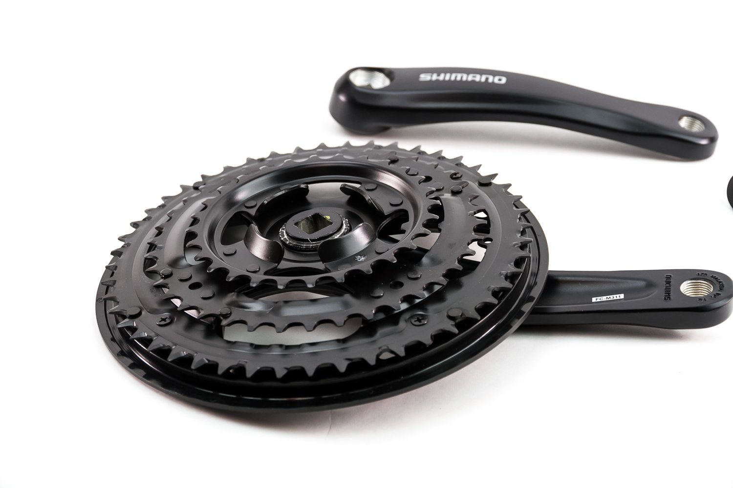 Shimano Fahrradkurbel Shimano Fahrrad Kurbel Garnitur ALTUS FC-M311 48-38-28 Zähne Vierkant
