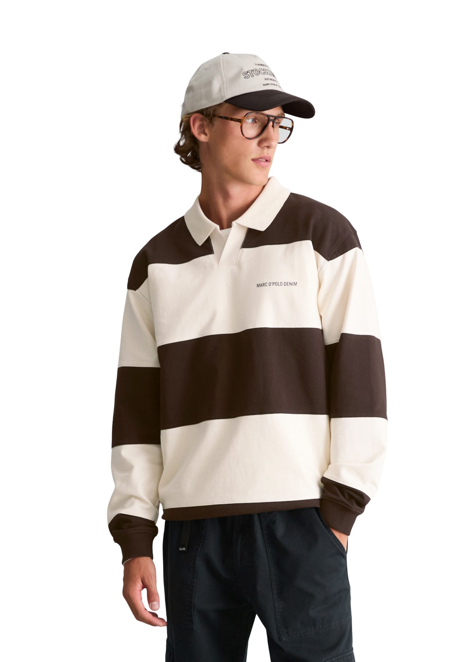 Marc O'Polo DENIM Sweatshirt aus weicher Bio-Baumwolle