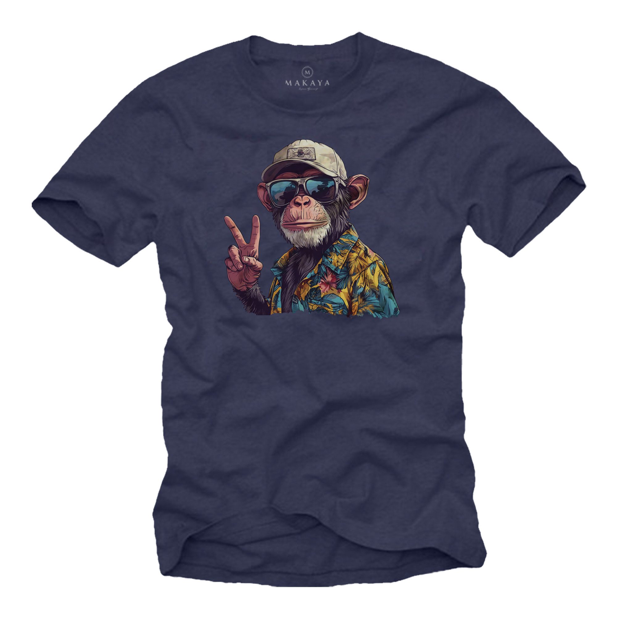 T-Shirt Printshirt für Männer – Cooler Affe Aufdruck für Herren