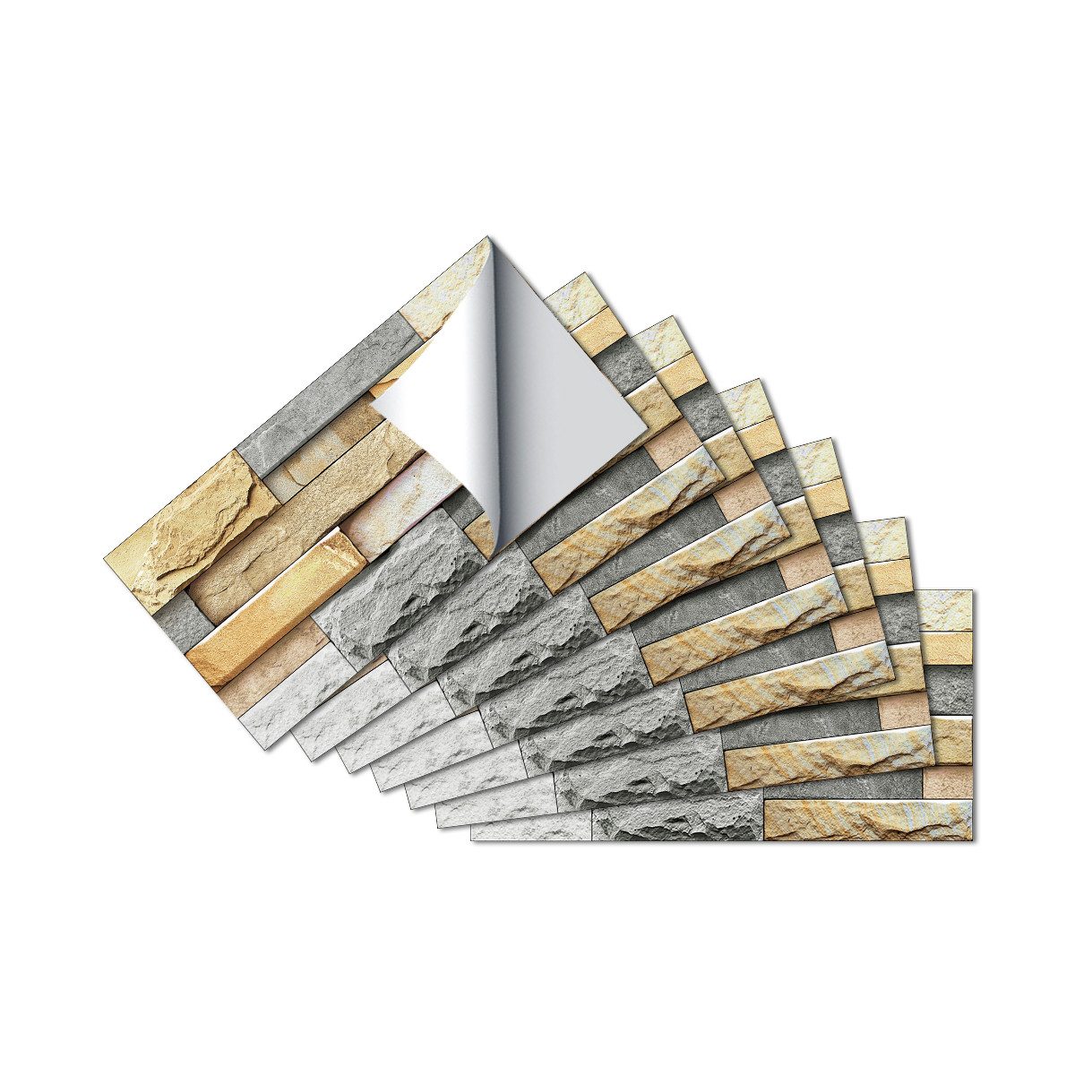 Coonoor Fliesenaufkleber Keramikfliesen Metro Fliesen Selbstklebend fliesen günstig online kaufen