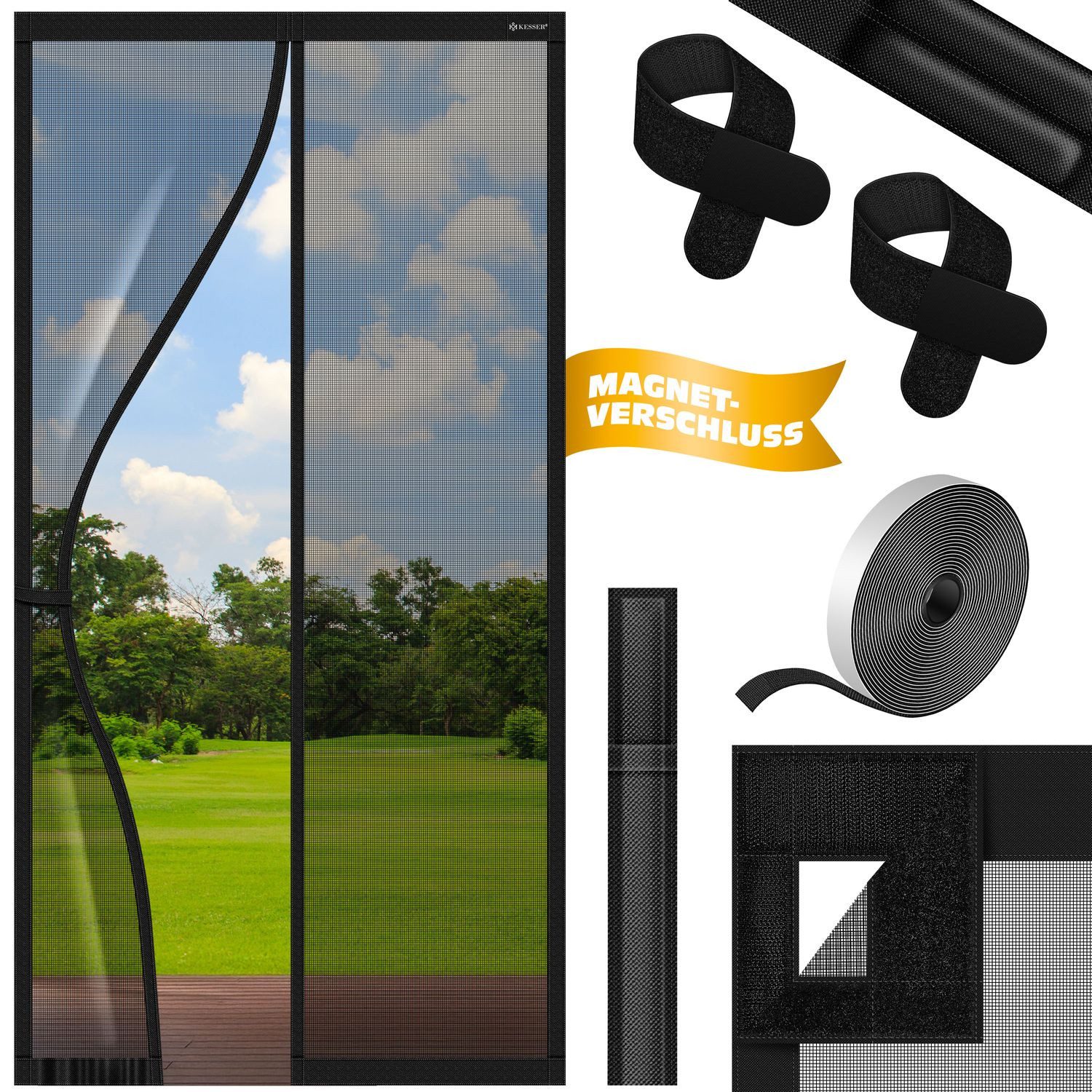 KESSER Insektenschutzplissee, Magnet Fliegengitter Tür Insektenschutz Magne günstig online kaufen