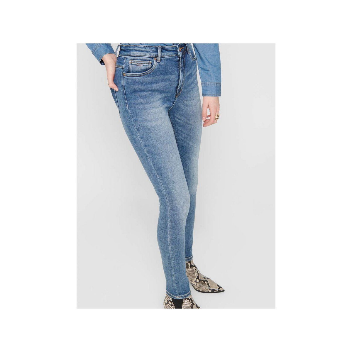 5-Pocket-Jeans regular mittel-blau (1-tlg) ONLY
