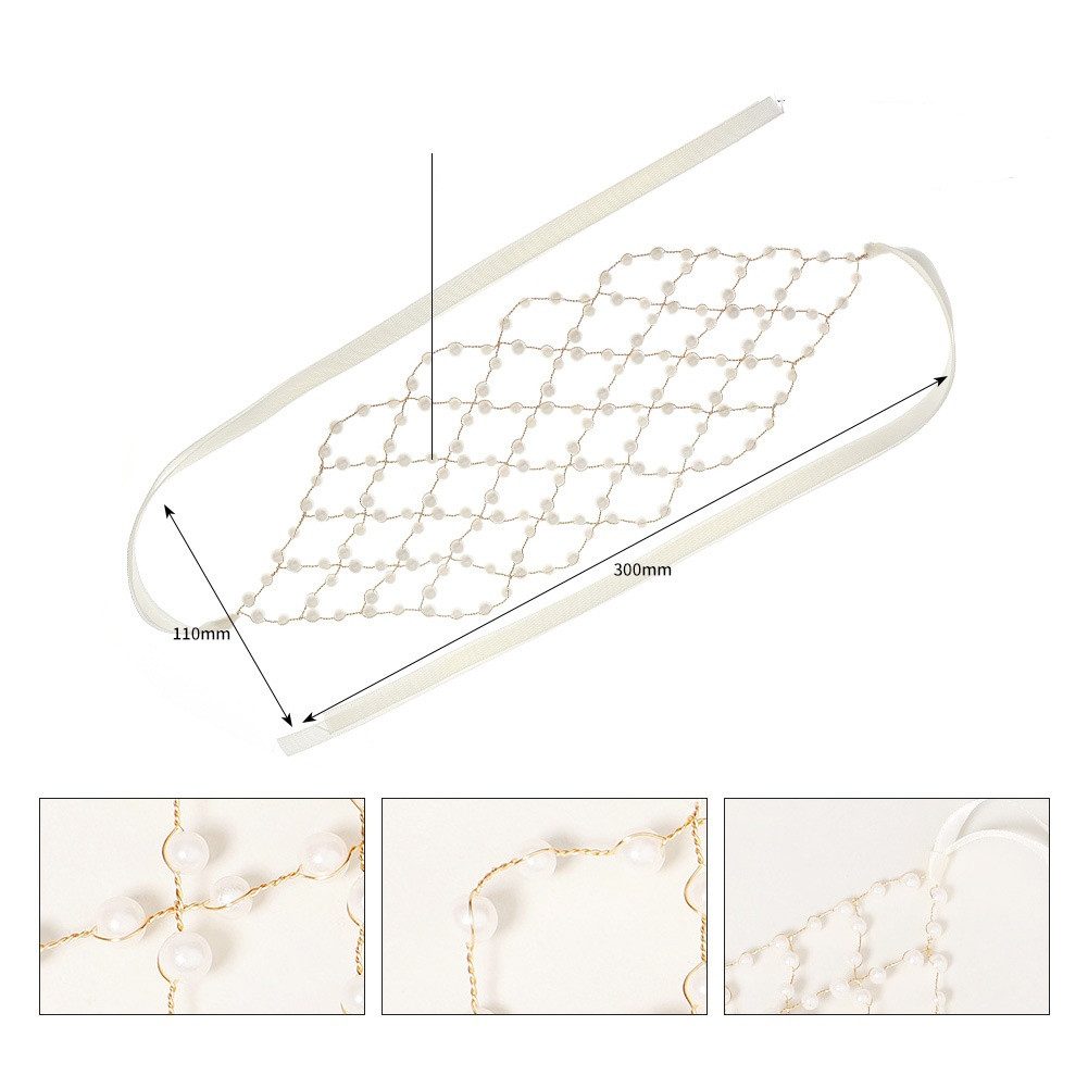 FOUORTUNATE-BEE Haargummi Braut Haarband mit Kunstperlen – Elegantes Access günstig online kaufen