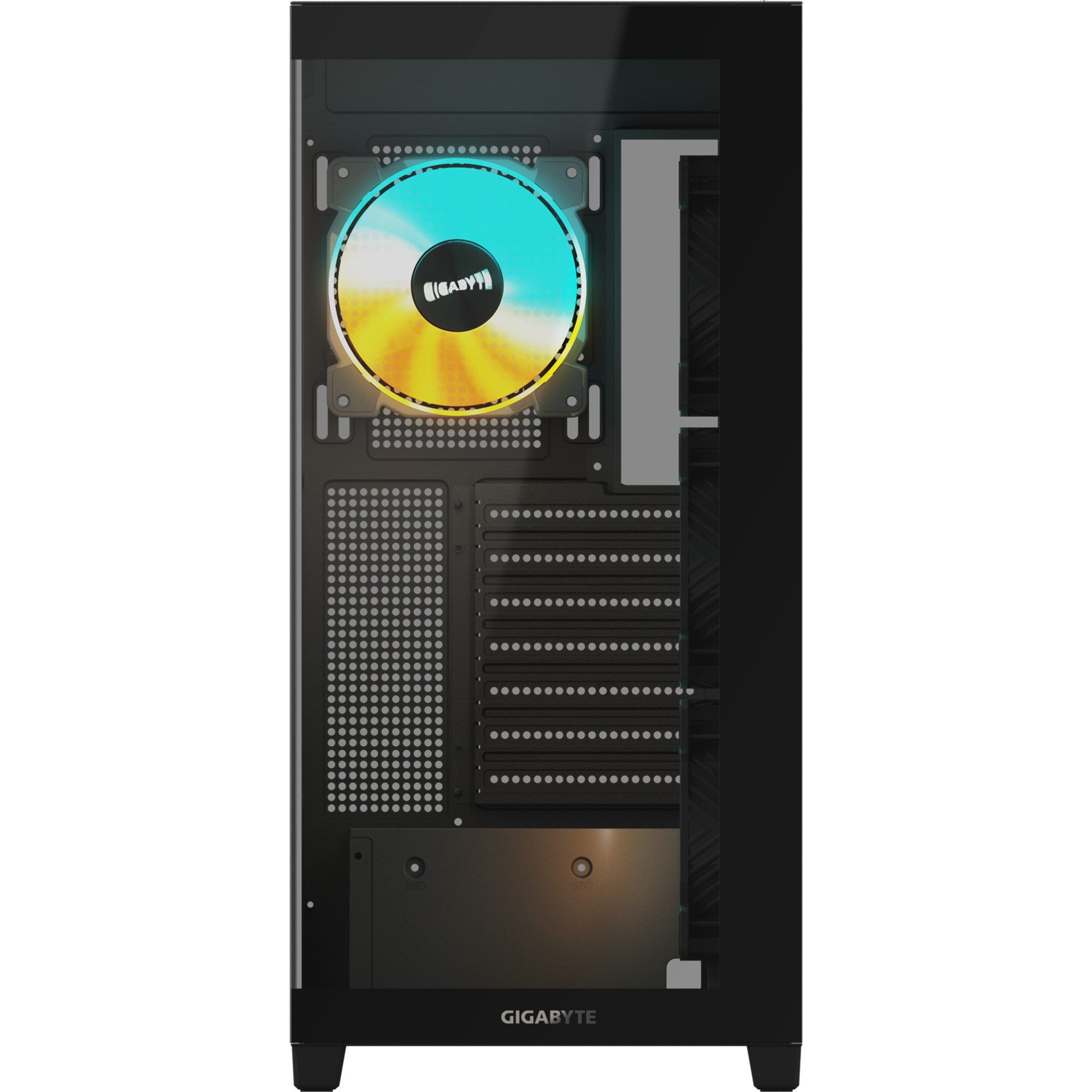 Gigabyte PC-Gehäuse GIGABYTE C500 Panoramic Stealth, Tower-Gehäuse