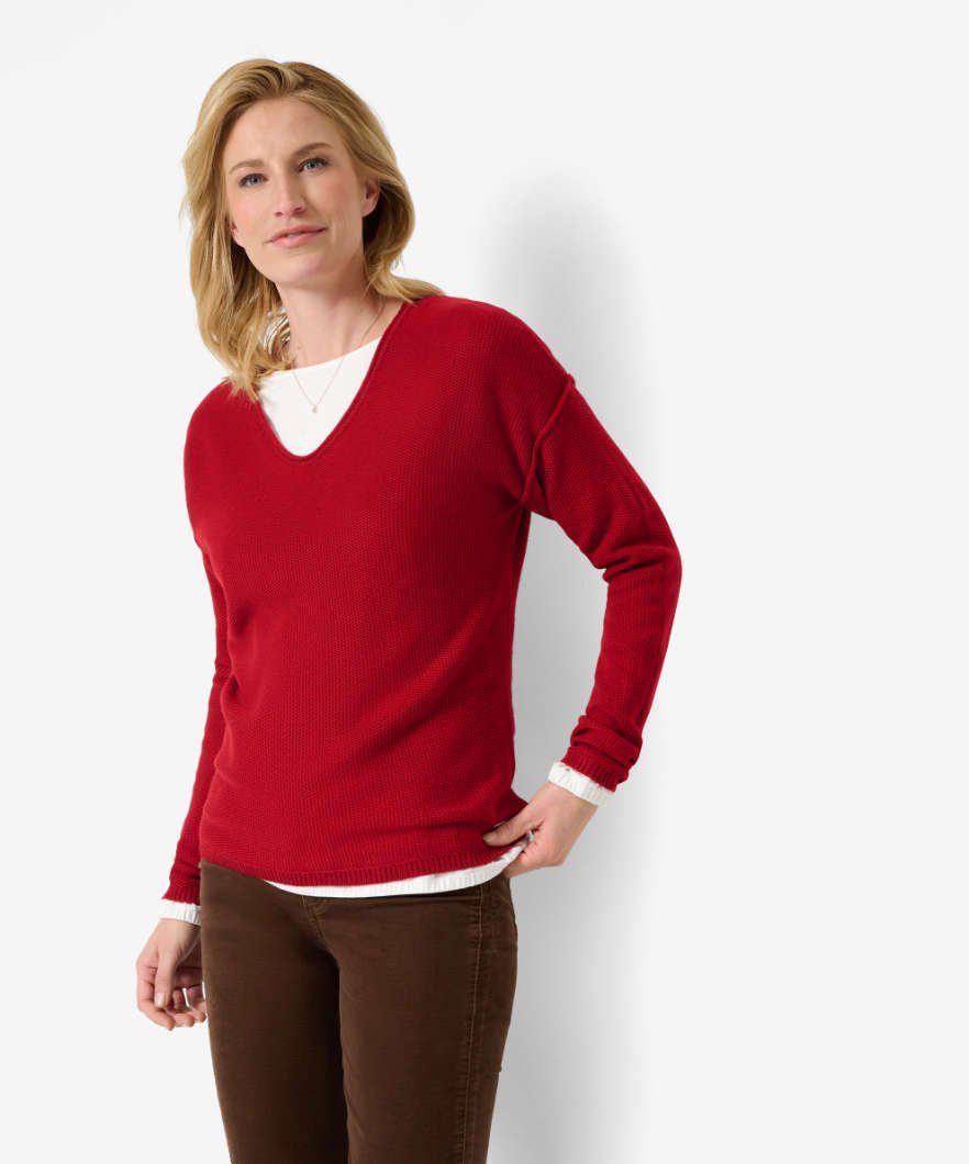 Brax Strickpullover Style rot LANA