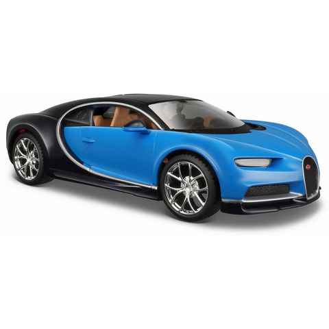 Maisto® Sammlerauto Bugatti Chiron, 1:24, blau, Maßstab 1:24, aus Metallspritzguss