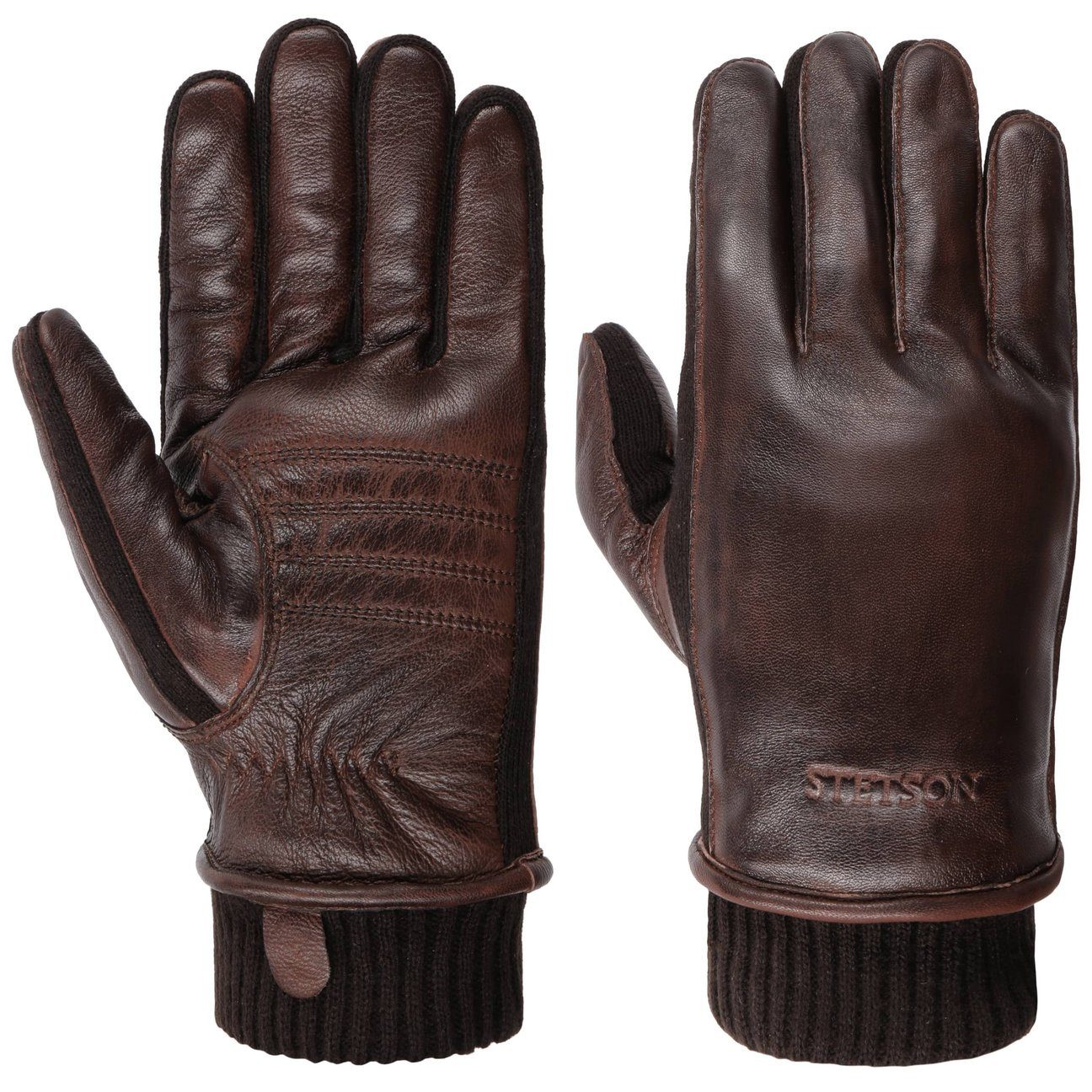 Stetson Lederhandschuhe (1-St) Handschuhe mit Futter