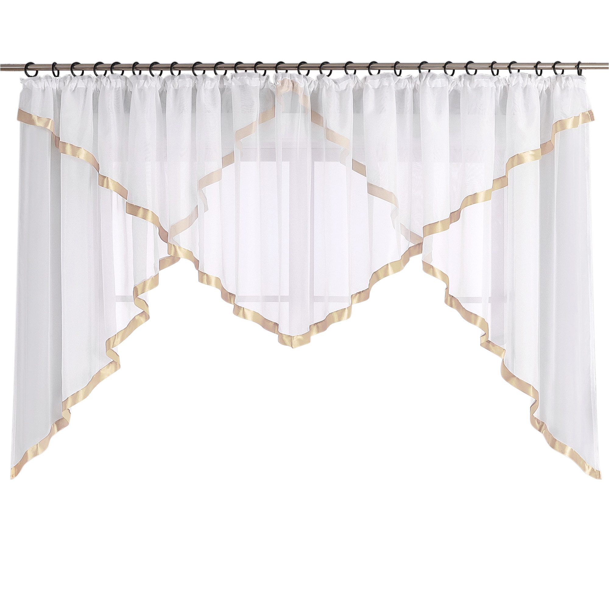 Joyswahl Scheibengardine Claudia (1 St), Kräuselband, transparent, Voile mi günstig online kaufen