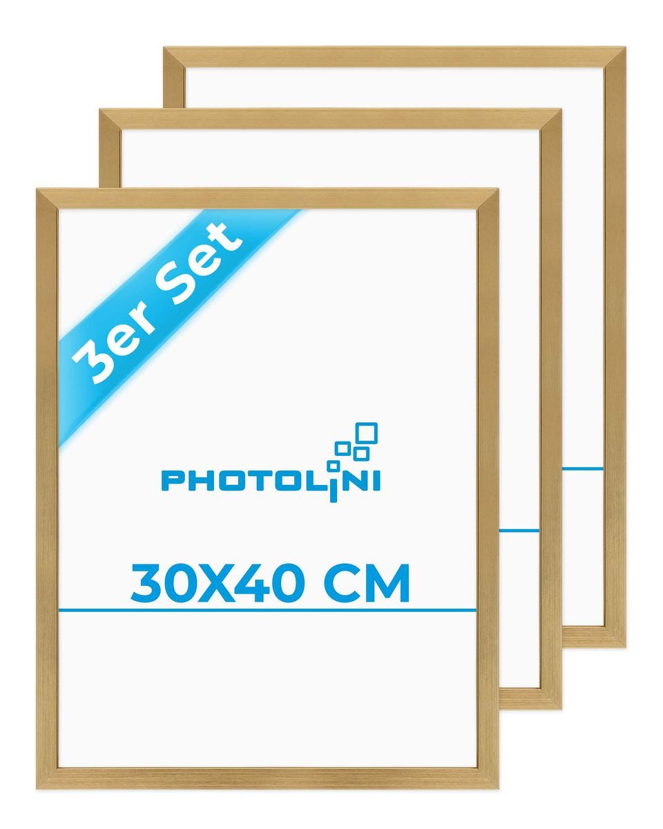 PHOTOLINI Bilderrahmen 3er Set 30x40 cm Poster-Rahmen, zum Aufhängen, für 3 günstig online kaufen