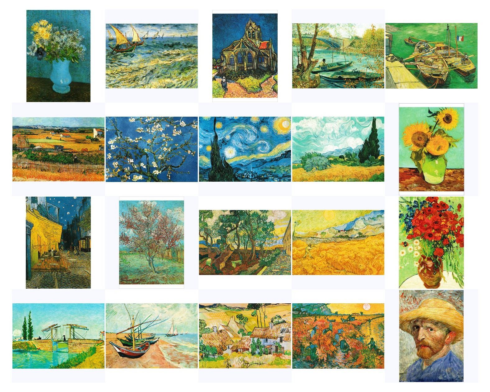postkarten-universum.de Postkarte Kunstkarten-Topseller-Set Vincent van Gogh