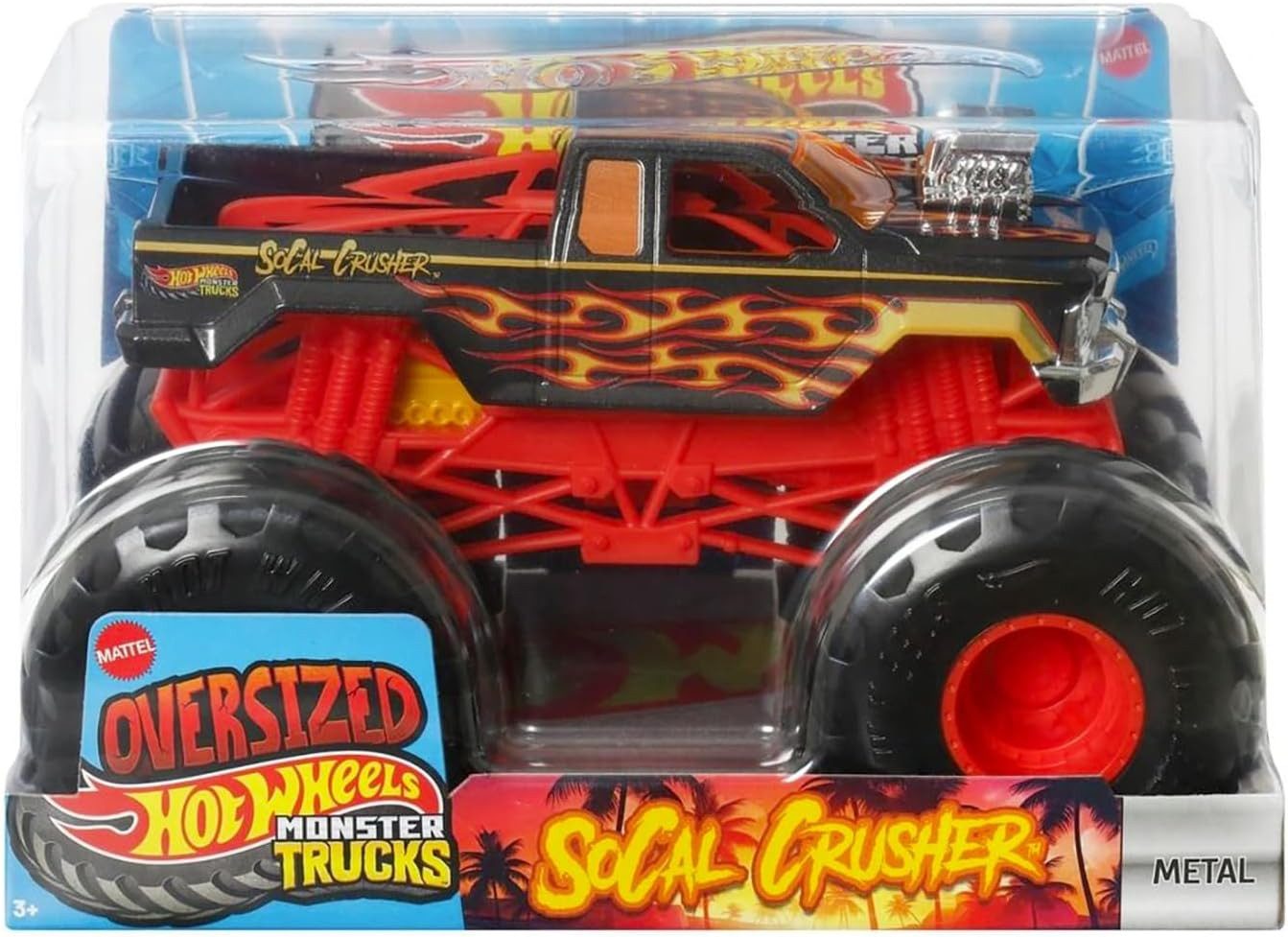 Mattel® Spielzeug-Monstertruck Mattel FYJ83; JCC86 - Hot Wheels Monster Truck 1:24 - Socal Crusher