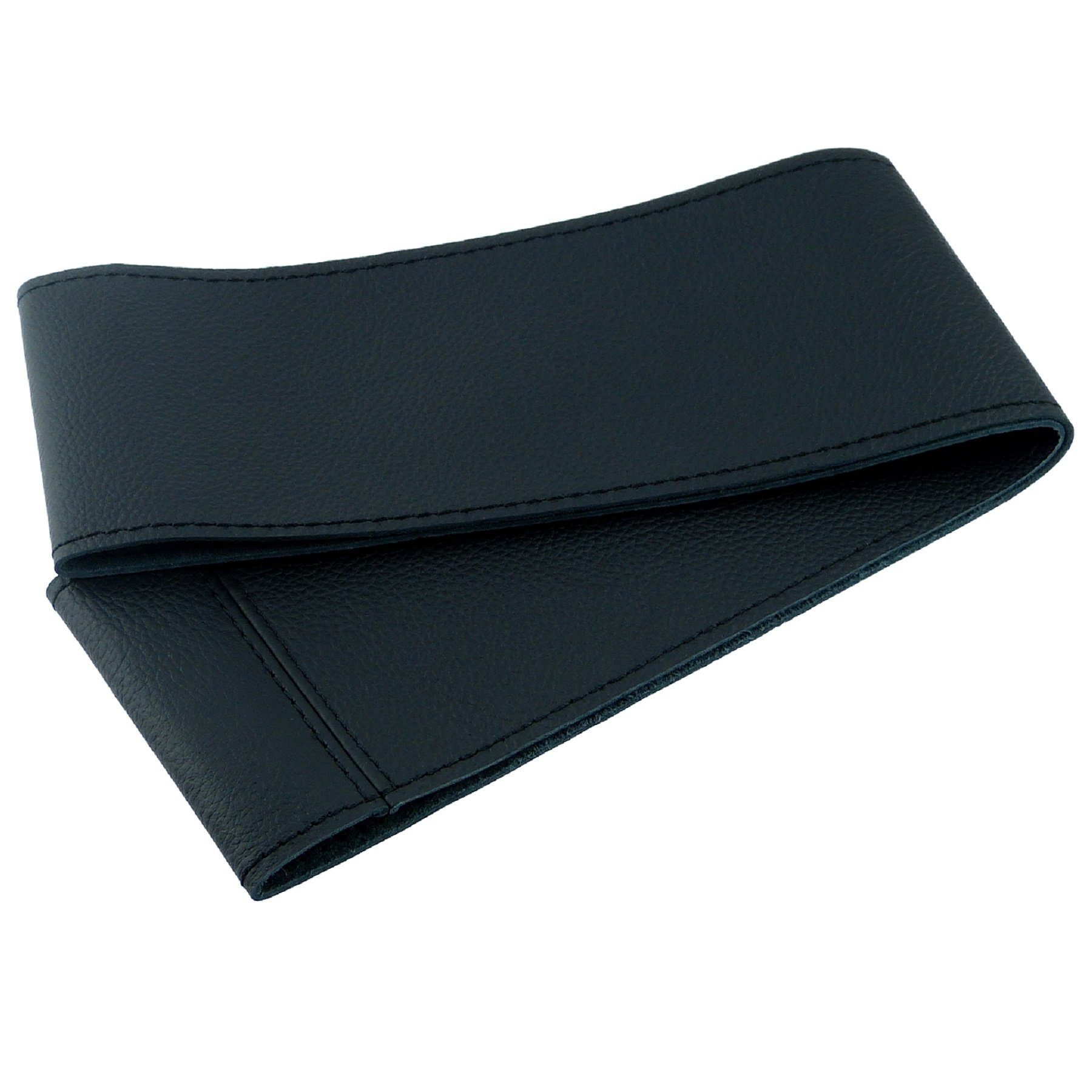 LECO Lenkradbezug Lenkradhülle mit schwarzer Naht VW, Audi, Renault, Opel, Mercedes, BMW, Echtleder