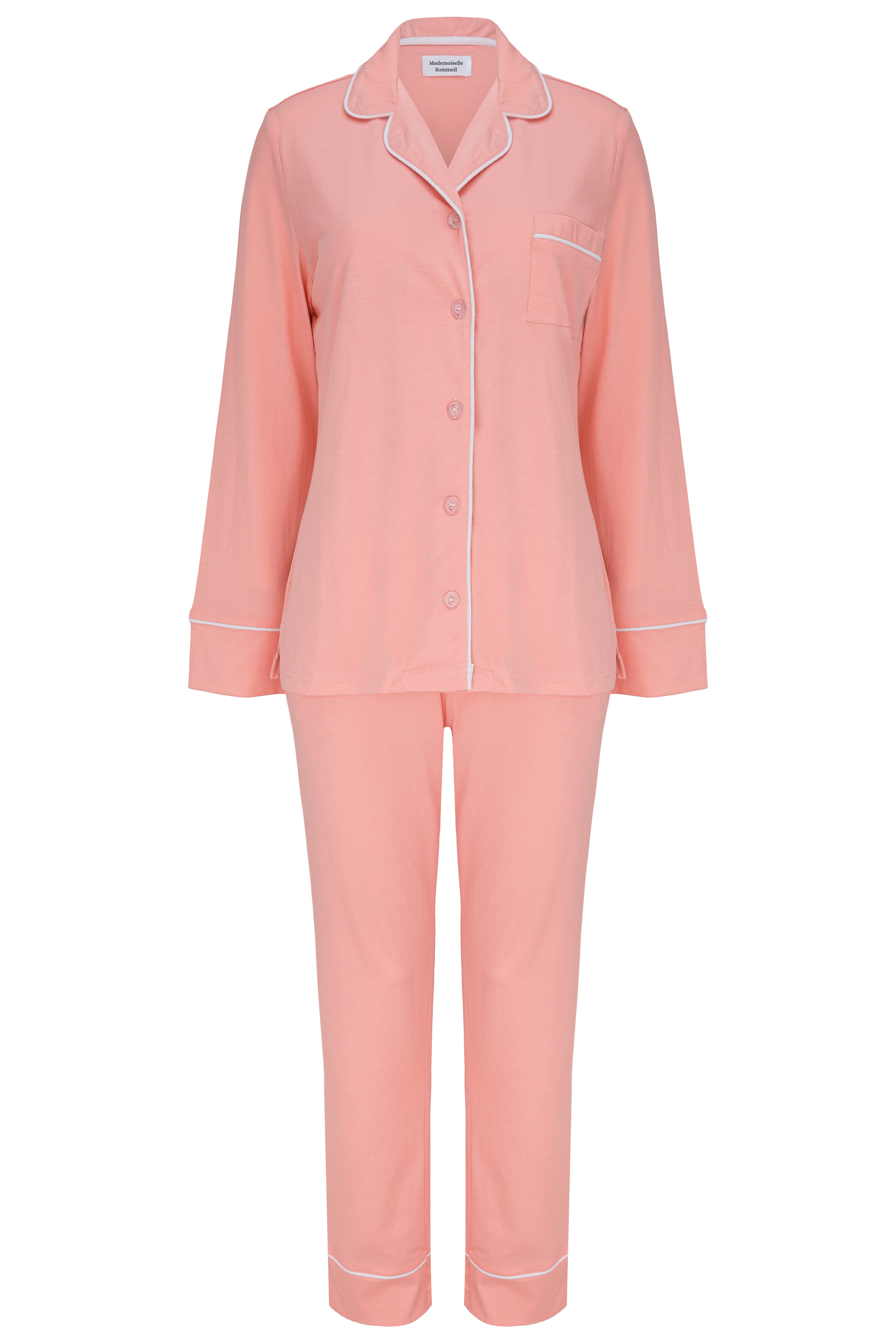 SNOOZE OFF Pyjama Schlafanzug in Lachsfarben günstig online kaufen