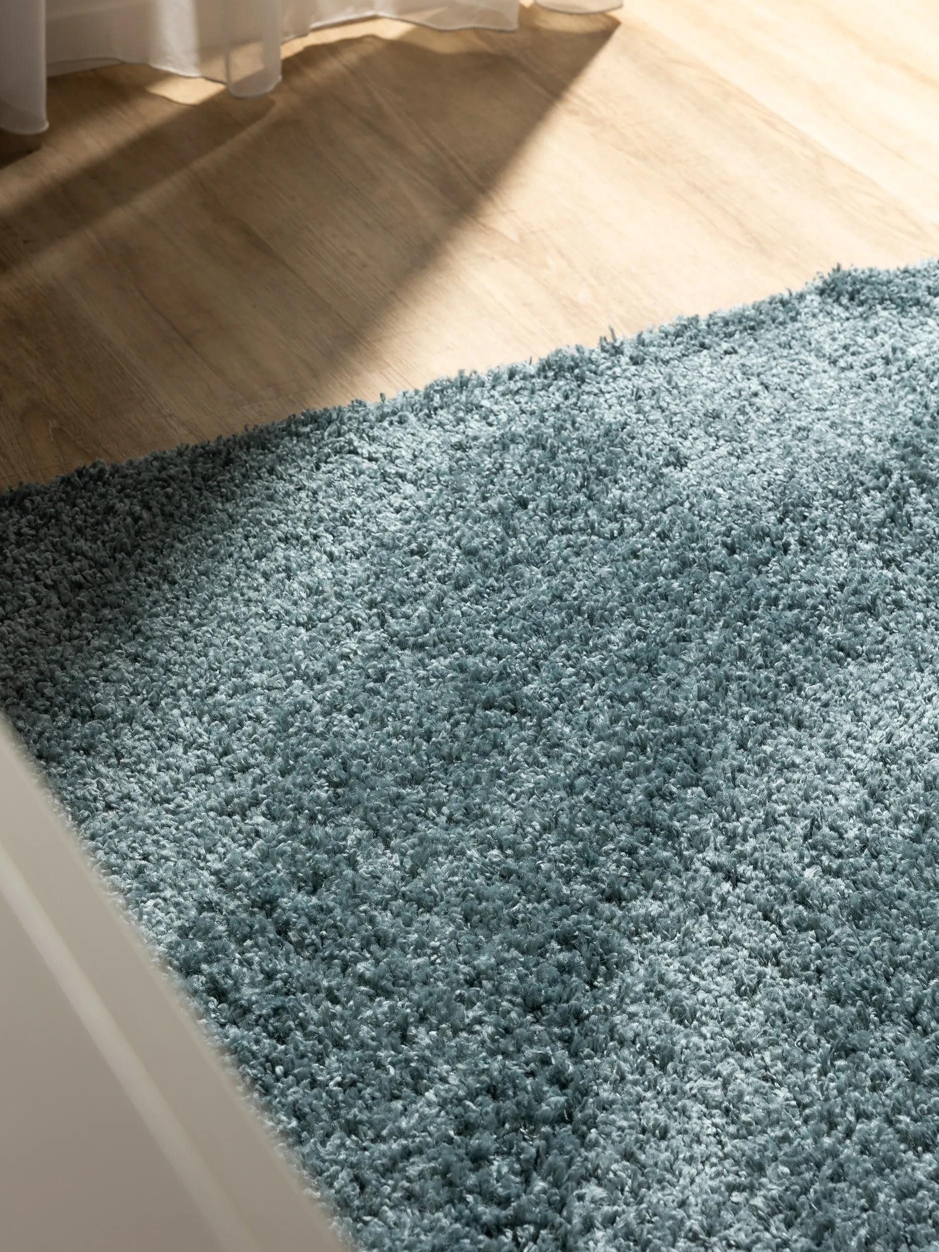 benuta Hochflor-Teppich Soho, quadratisch, Höhe: 31 mm, Teppich Wohnzimmer, Schlafzimmer, Esszimmer, Rutschfest, Waschbar