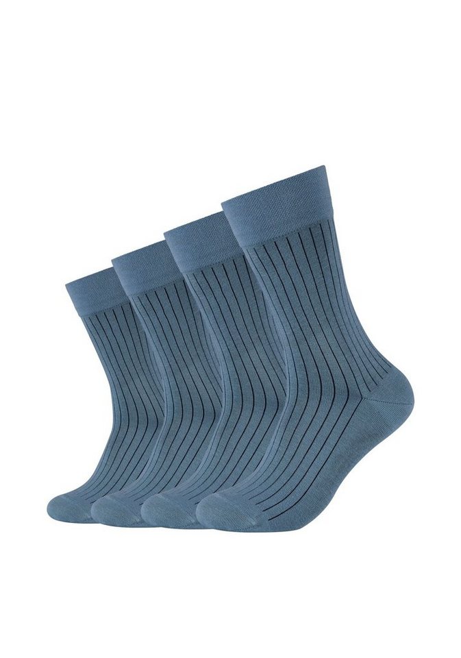 Camano Socken Socken 4er Pack, Keine Druckstellen – weiche handgekettelte  Zehennähte