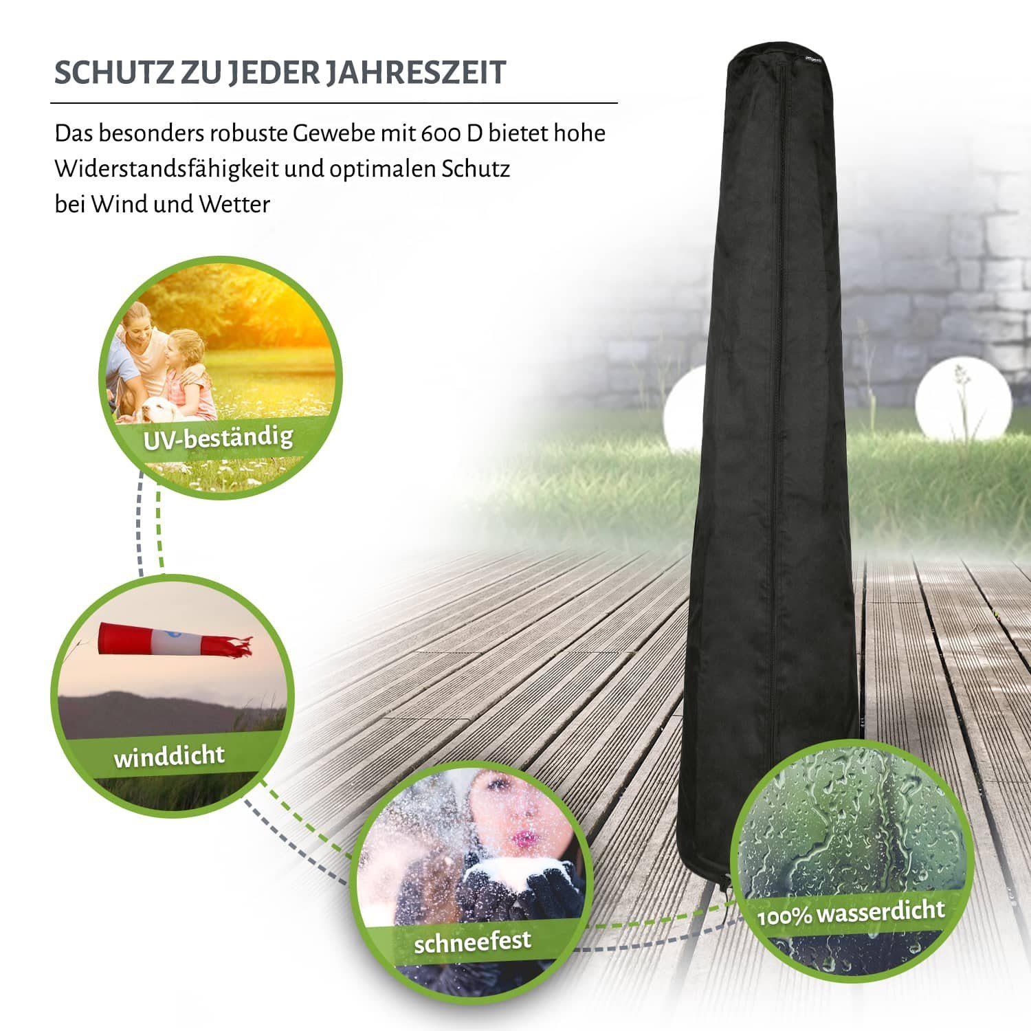 UP", -Tischheizer Heizpilz "TOWER Heizstrahler - empasa - Terrassenheizer Zubehörartikel