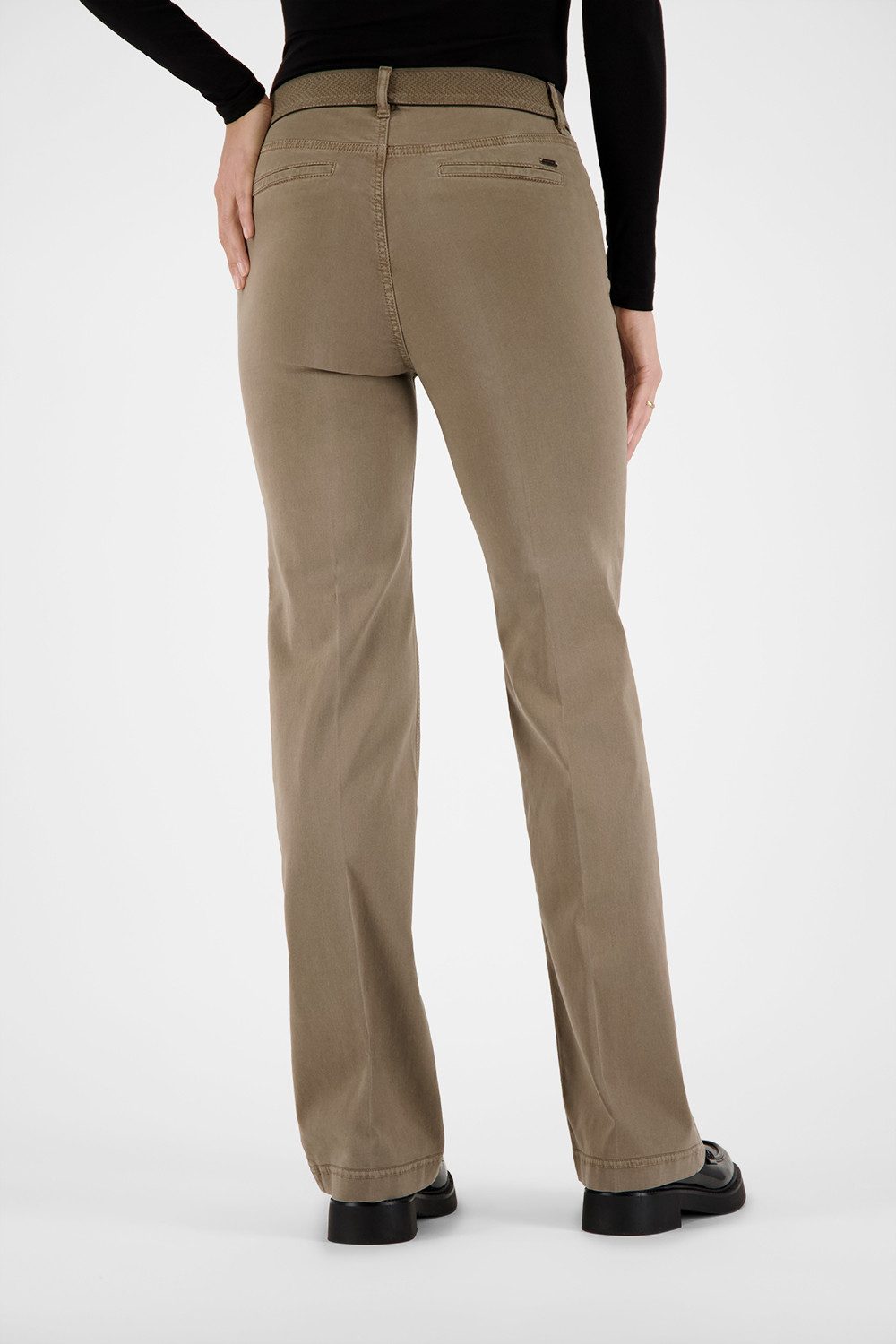 Atelier GARDEUR Bootcut-Jeans ZILLA1-80691-2022 Slim Fit Damenhose braun taupe beige Bootcut Gummibund Pull-on mit elastischem Stretch-Material