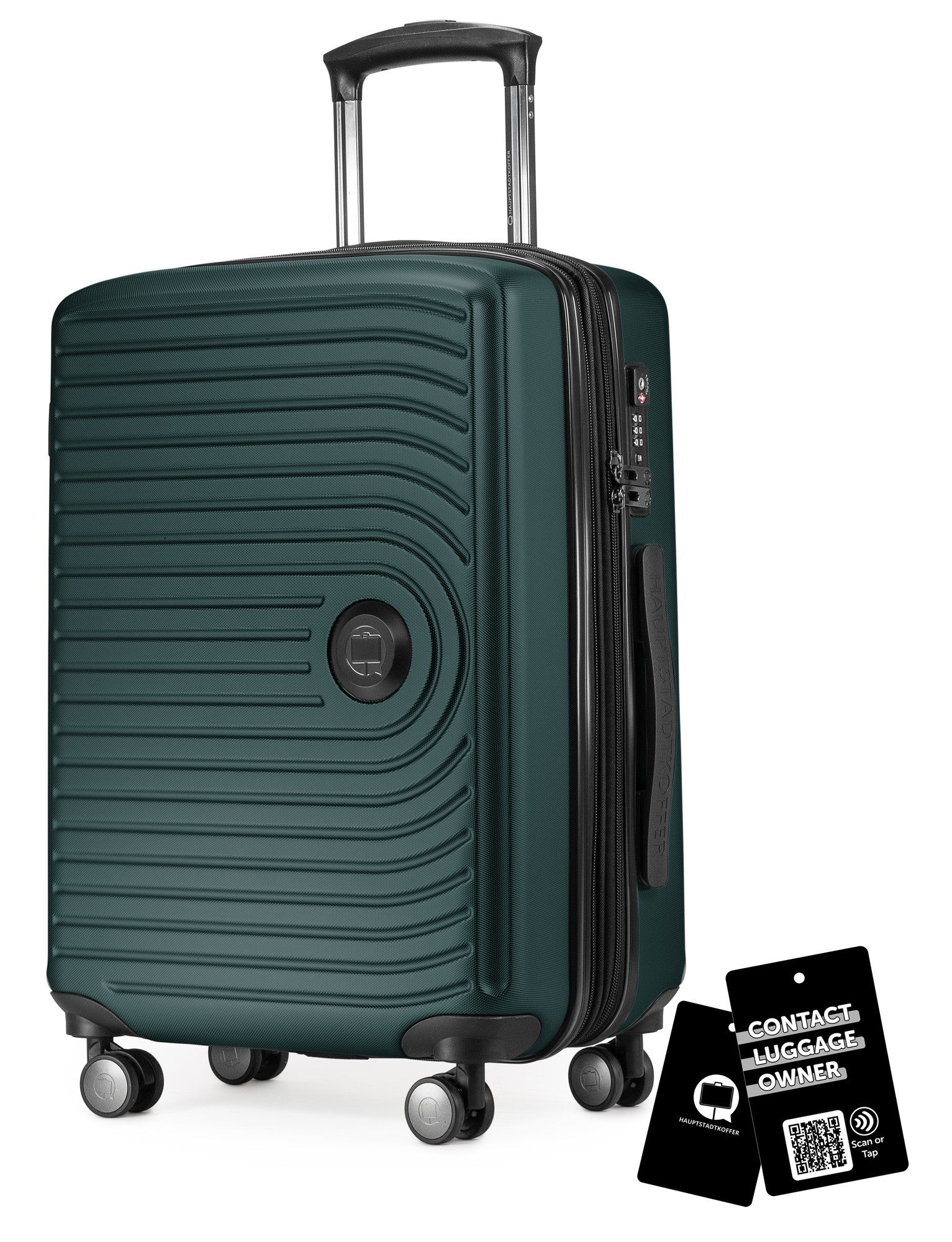 Hauptstadtkoffer Handgepäckkoffer Mitte, 4 Rollen, Handgepäck Koffer 55cm, erweiterbar auf 55L, TSA