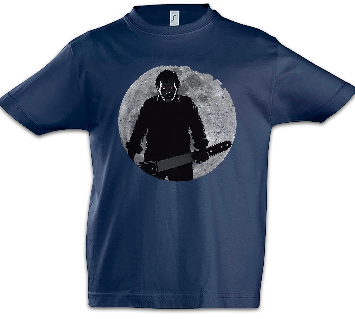 Urban Backwoods Print-Shirt Chainsaw Moon Kinder T-Shirt Slasher Texas Kettensägen Horror Massacre (1-tlg) TCM Massaker Kult Leatherface