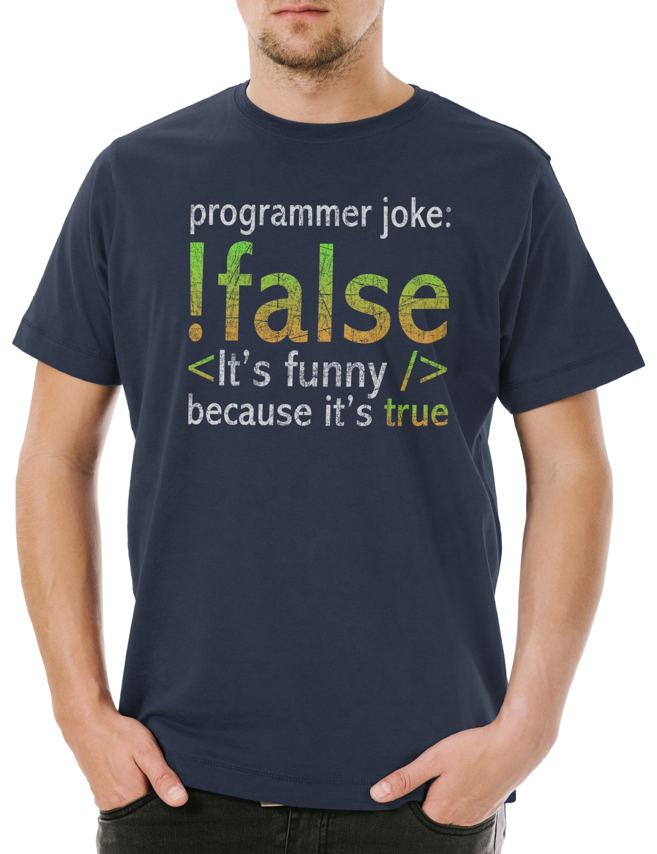 Print-Shirt Programmer Joke Herren T-Shirt Informatiker Informatik Computer