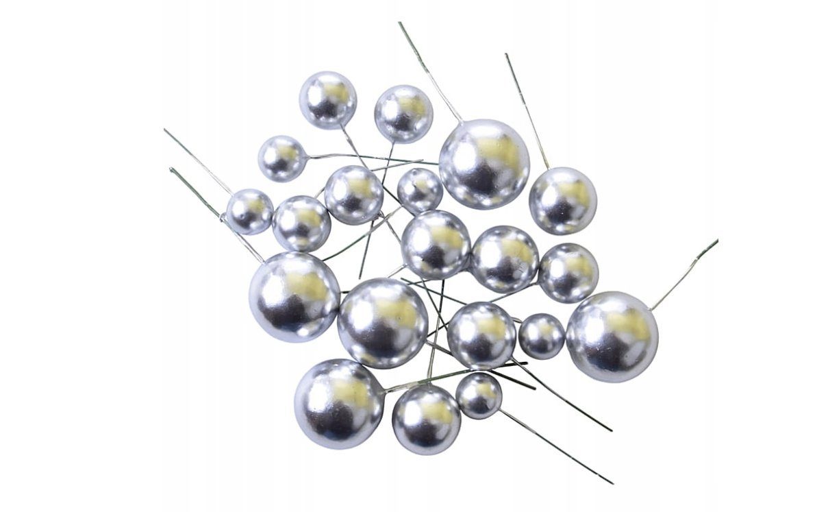 Festivalartikel Tortenstecker Tortendekoration Kugeln am Stiel Gold Topper Ball goldenen Kugeln