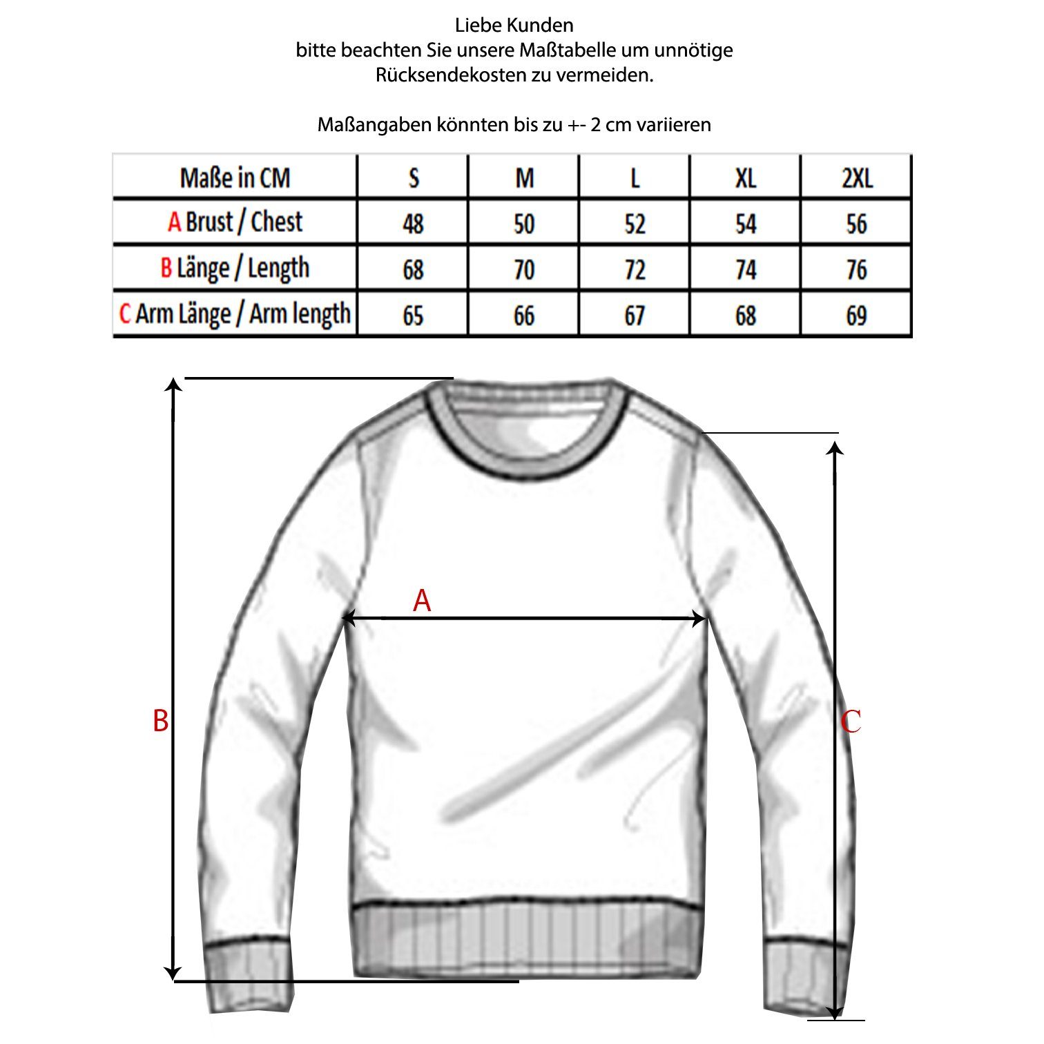 Baxboy Strickpullover Baxboy Strickpullover Herren Two Tone Rundhals Pullover B-8056