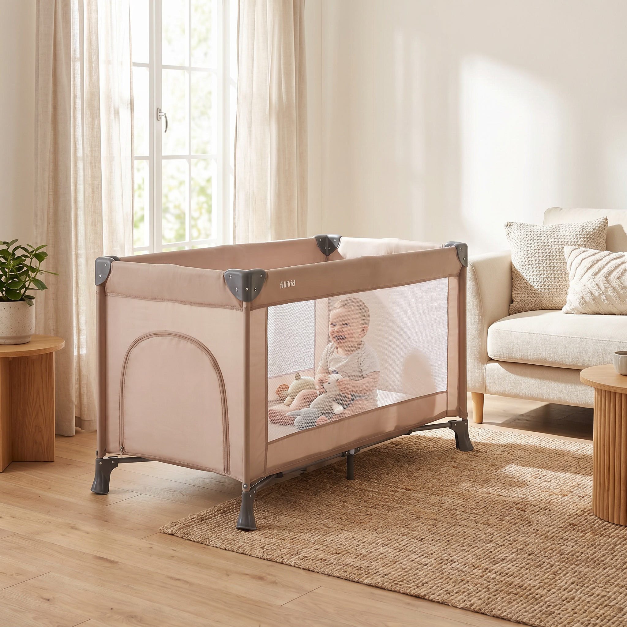 Fillikid Baby-Reisebett Valencia, inkl. Transporttasche