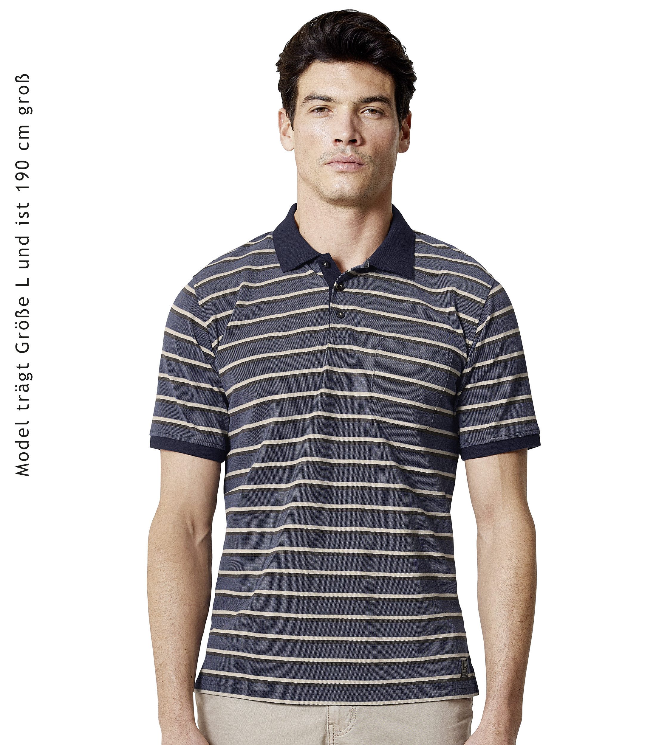 Poloshirt CASAMODA Polo-Shirt gestreift