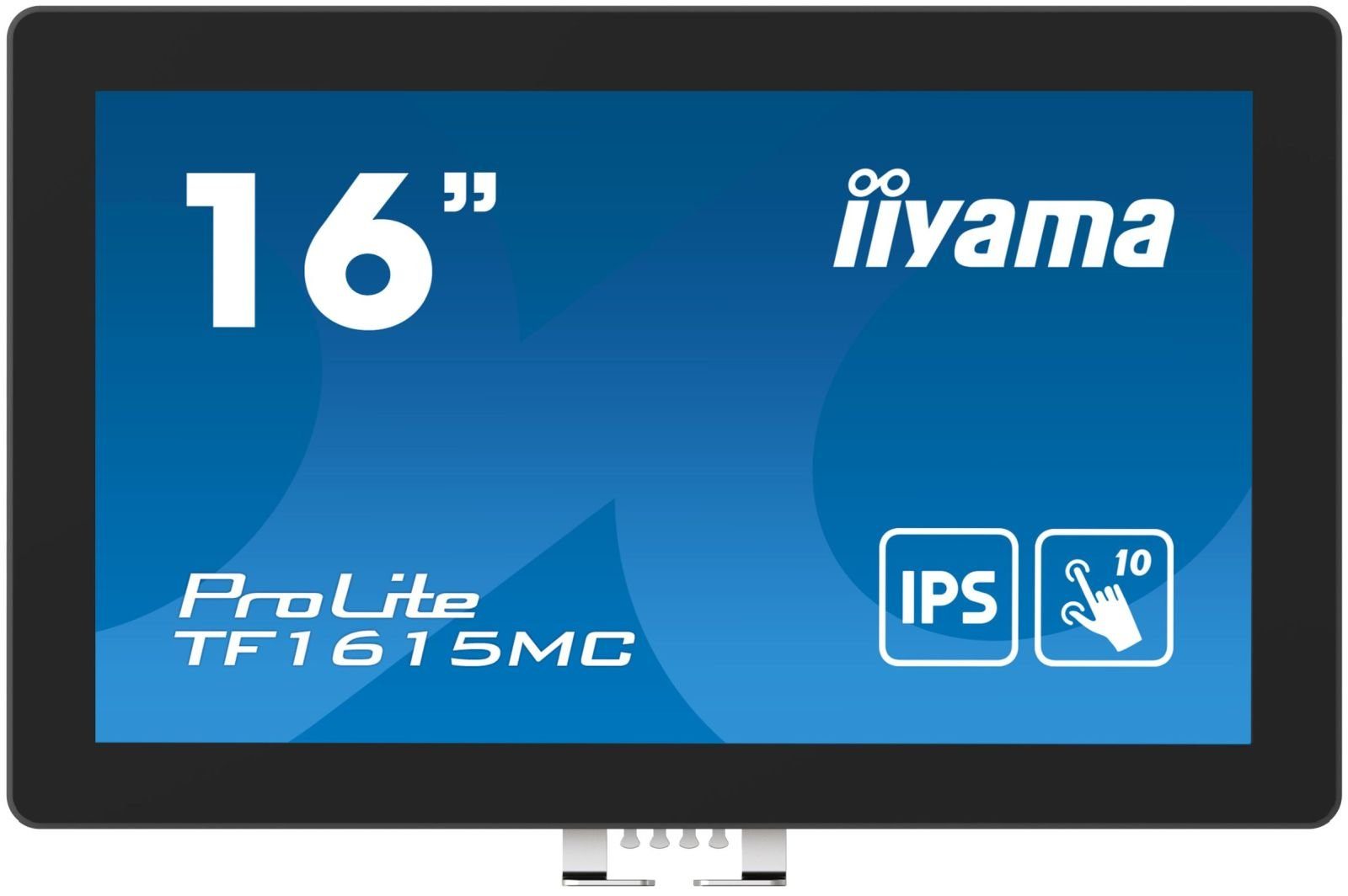 Iiyama 39.5cm (15,6) TF1615MC-B1 16:9 M-Touch VGA+HDMI+DP retail TFT-Monitor (1920 x 1080 px, Full HD, 25 ms Reaktionszeit, IPS, Touchscreen, HDCP)