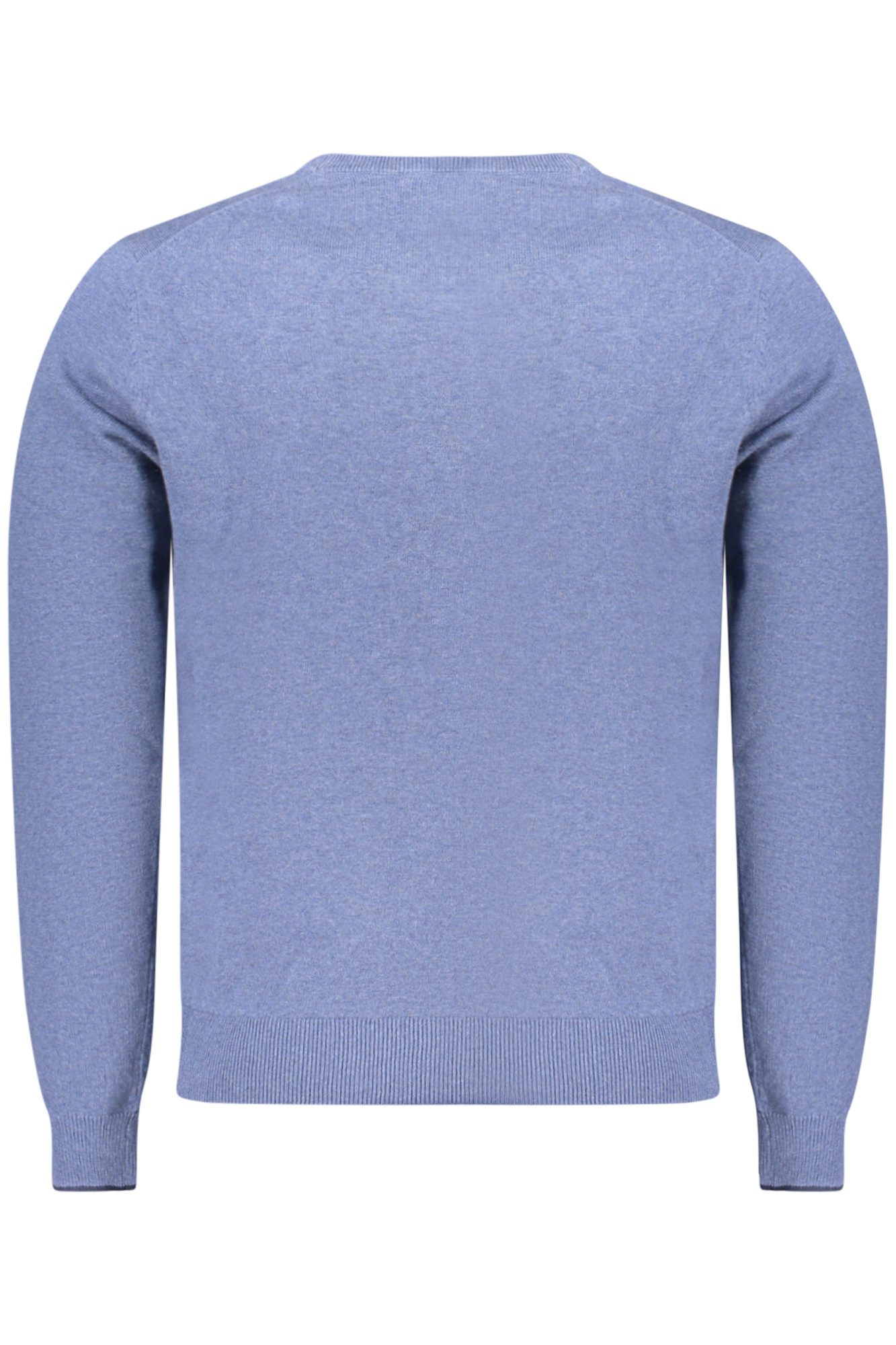 North Sails Strickpullover Herren Pullover Blau: Rundhalsausschnitt, Kontrastdetails, Ocean Posit