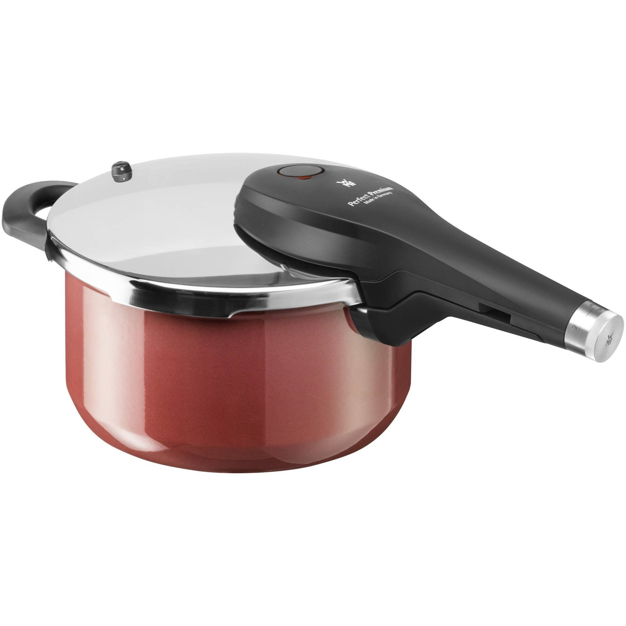 WMF Schnellkochtopf Fusiontec Perfect Premium Schnellkochtopf, 22 cm, 4,5 Liter, Fusiontec (1x Dampf-/ Druckkochtopf ohne Einsatz (Volumen 4,5l, Ø 22 cm) mit Deckel und Dichtungsring, 1-tlg., 1x Dampf-/ Druckkochtopf ohne Einsatz mit Deckel und Dichtungsring)