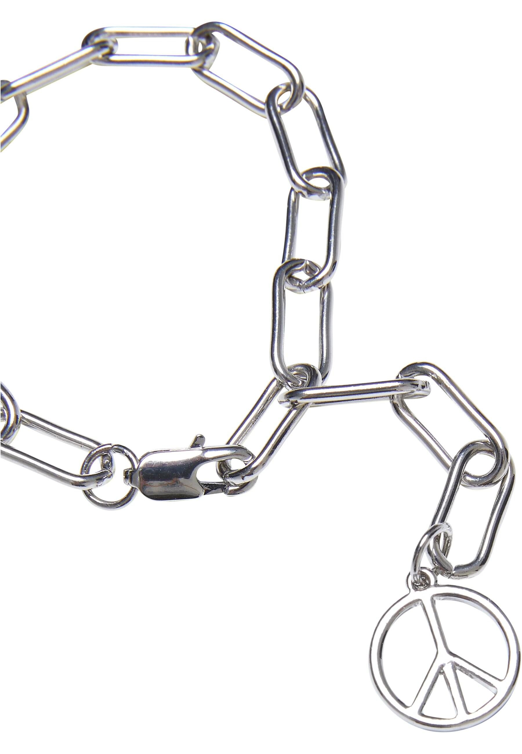 URBAN CLASSICS Armband Urban Classics Unisex Y Chain Peace Pendant Bracelet günstig online kaufen