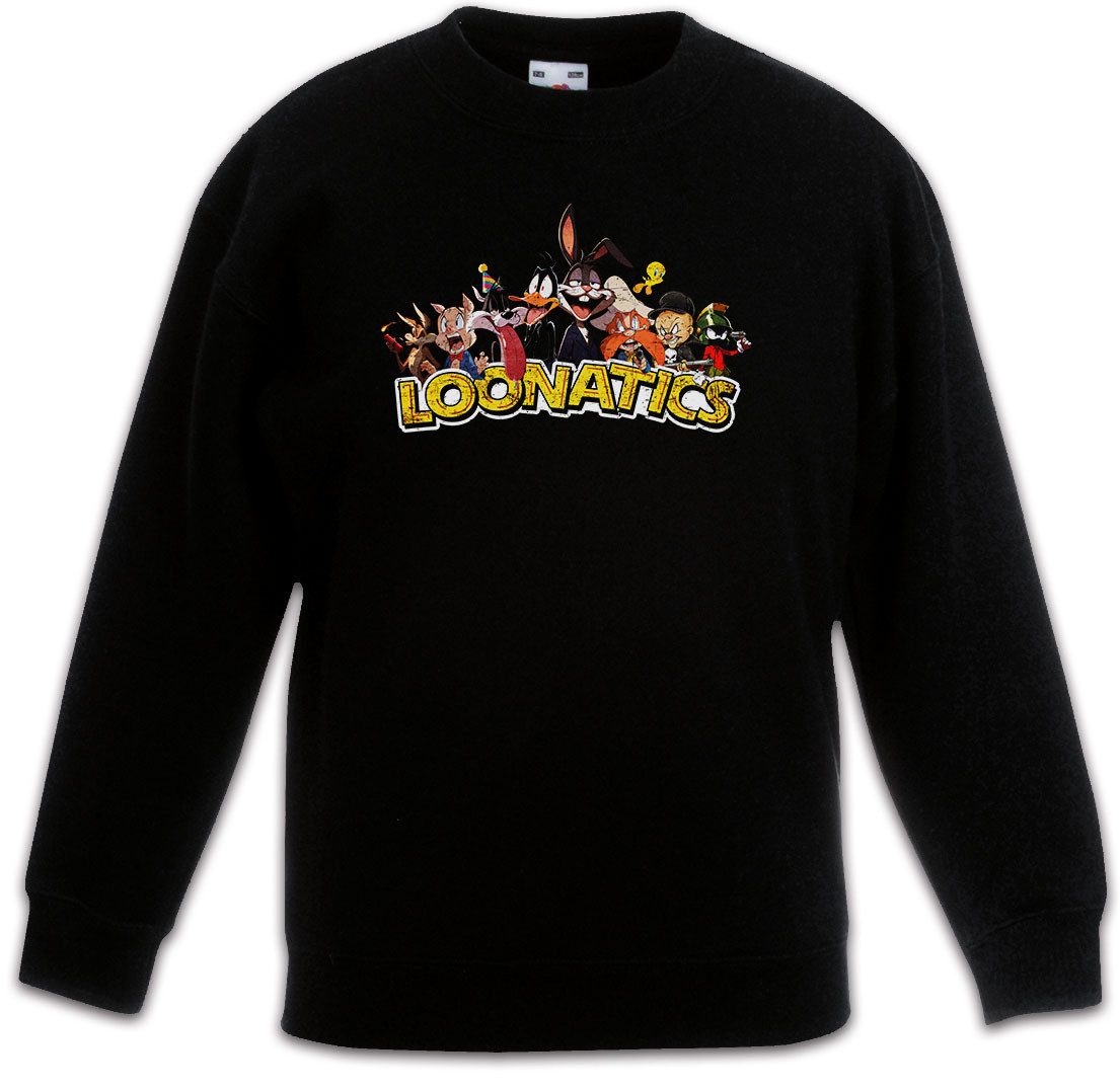 Urban Backwoods Sweatshirt Loonatics Kinderpullover Logo Toon Cartoon Comic Bugs Bunny Pig (1-tlg) Yosemite Porky Bird Cat