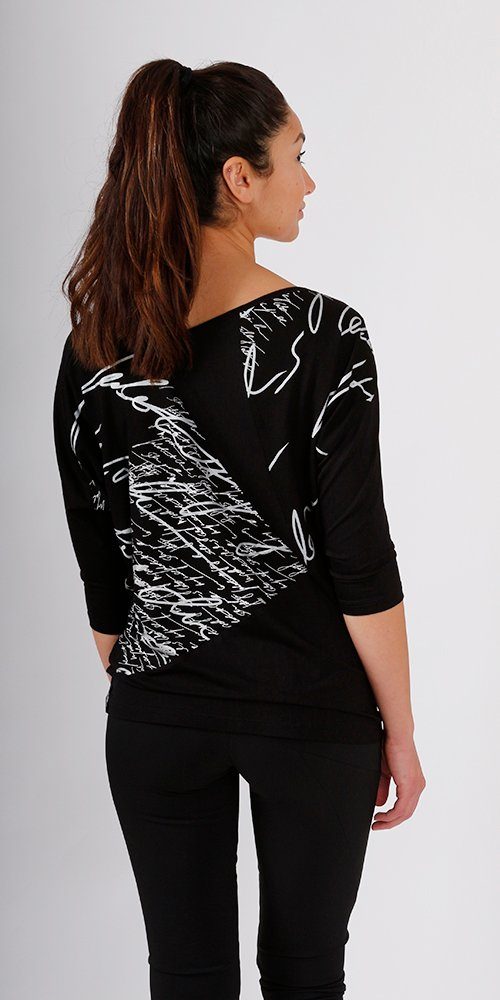 kaseee 2-in-1-Shirt kaseee Shirt mit doppeltem Handsiebdruck Siebdruck