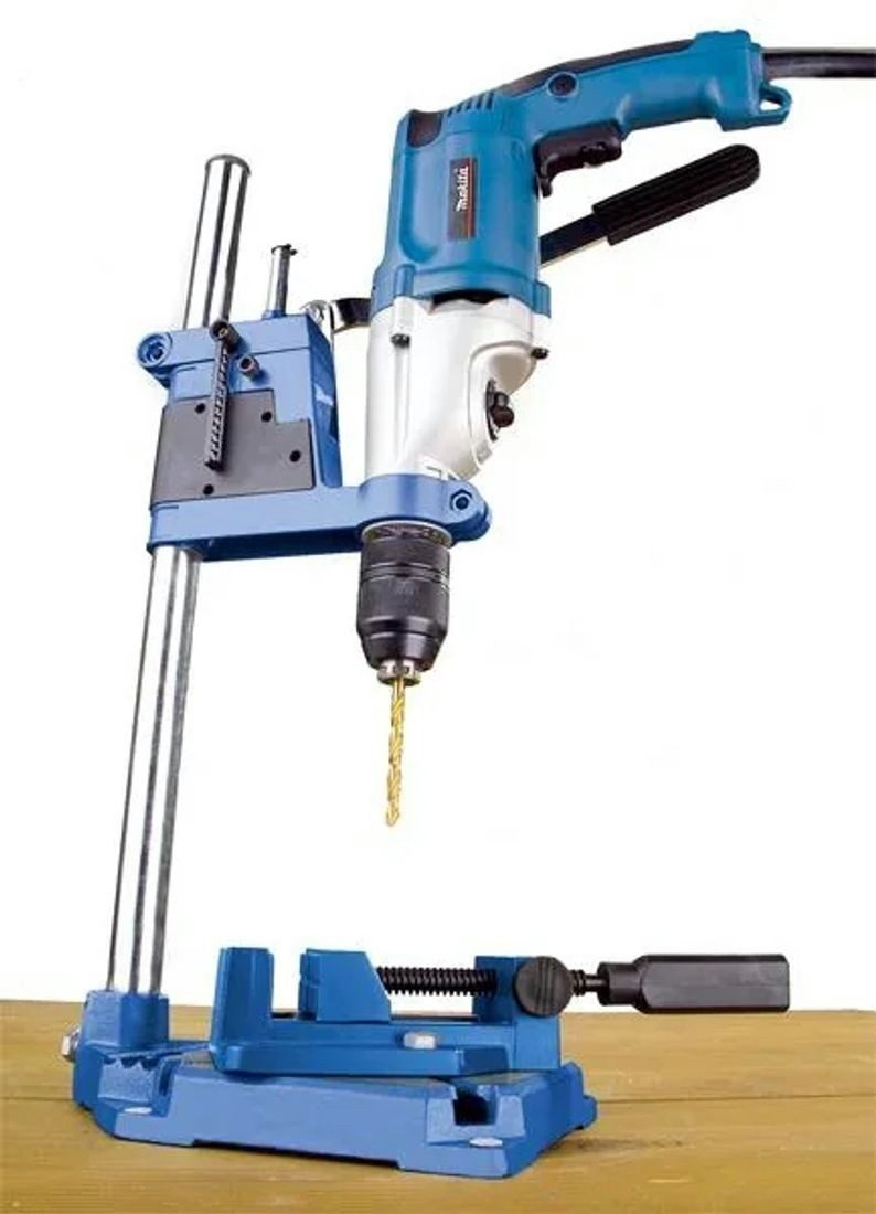 Westfalia Werkzeug Bohrständer Bohrständer und Maschinenschraubstock im Set