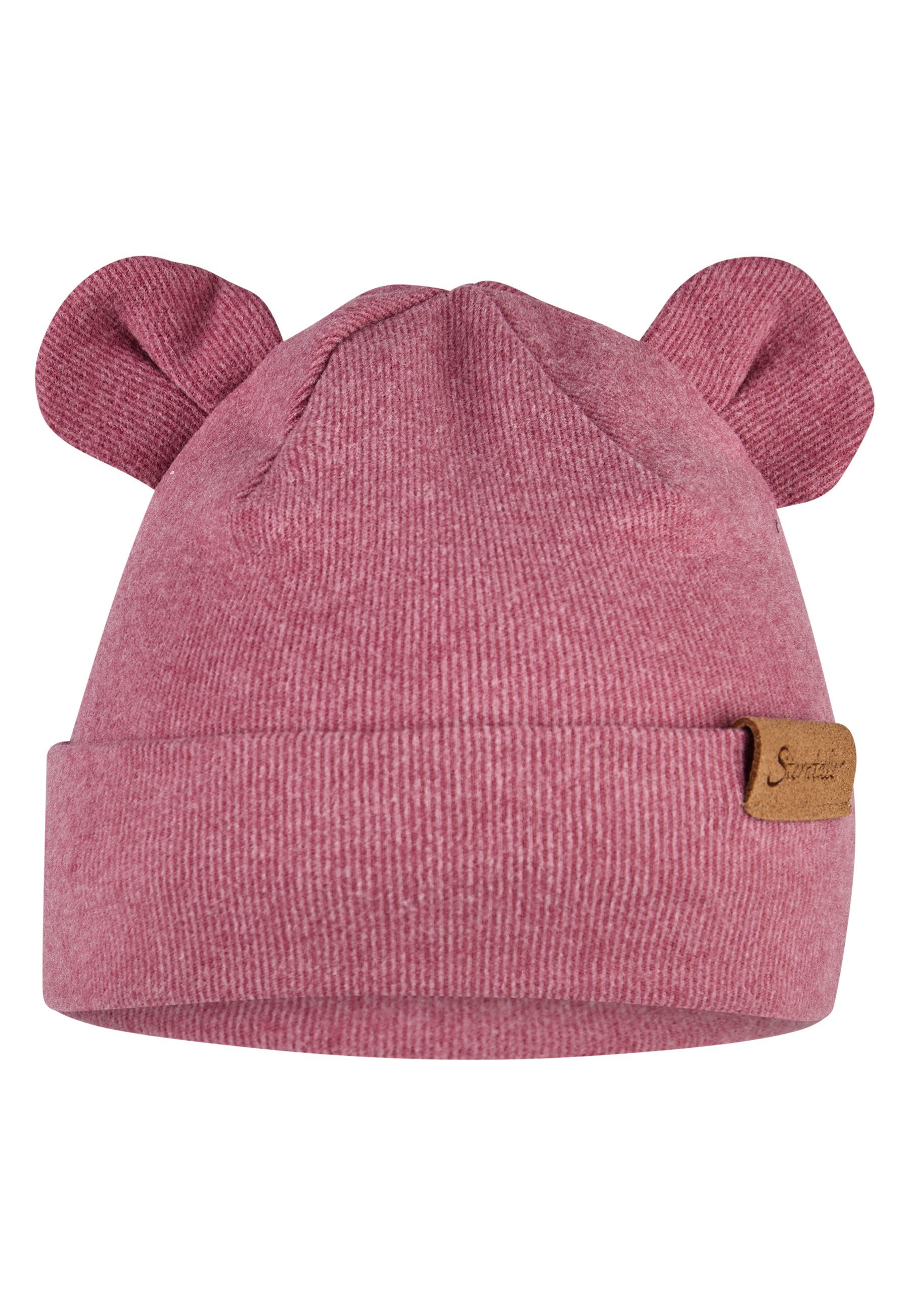 Sterntaler® Beanie Sterntaler® Beanie Ohren (1-St) Strick-Beanie mit Umschlag und Ohren. Gefüttert mit Baumwollfleece