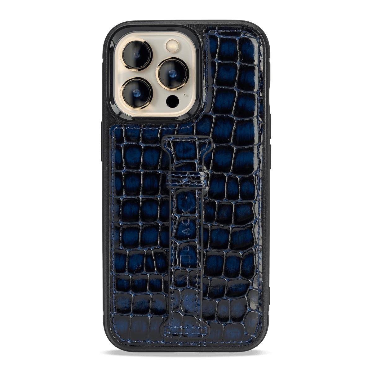 Handyhülle iPhone 13 Pro Leder Case mit Fingerschlaufe Milano 15,49 cm (6,10 Zoll)