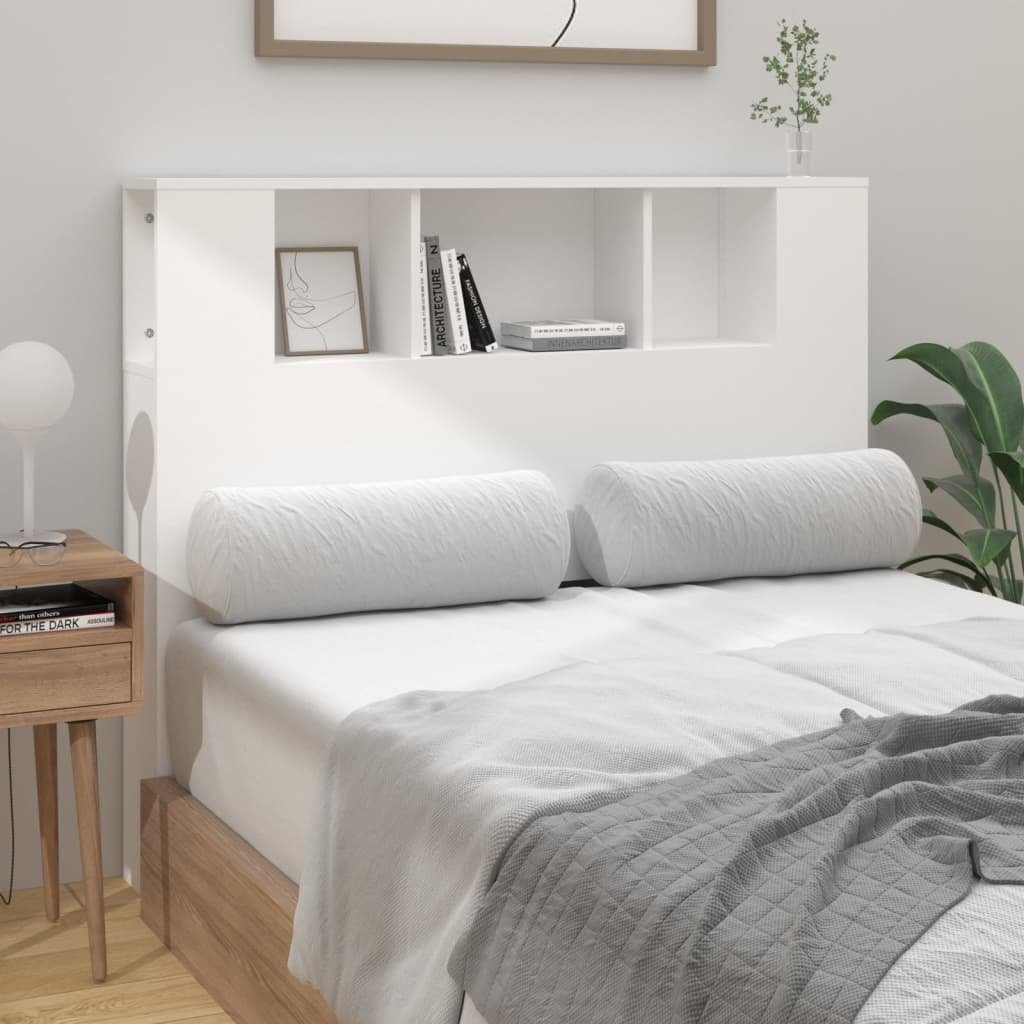 vidaXL Bett Kopfteilschrank Weiß 120 x 18,5 x 102,5 cm (1-tlg)