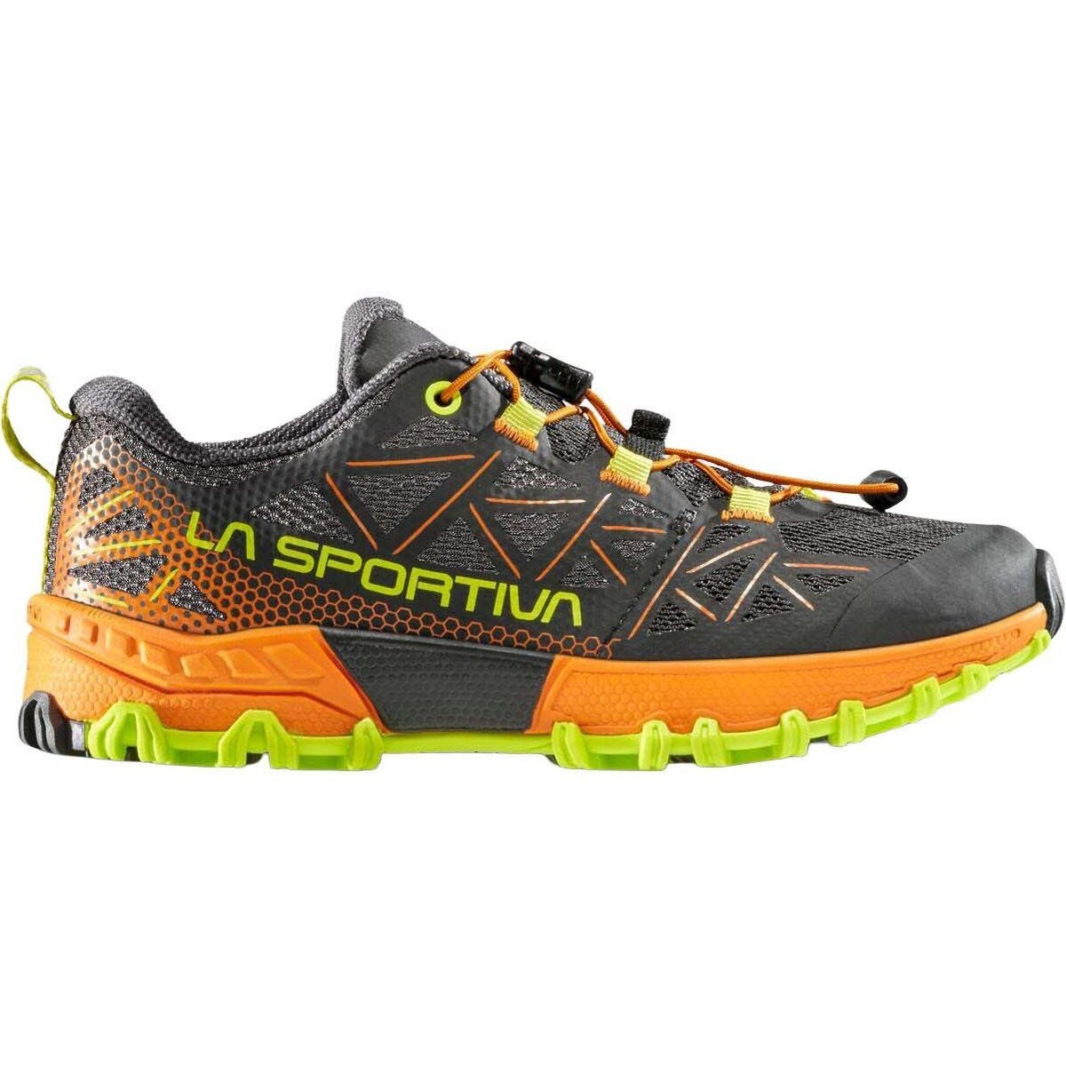 La Sportiva Bushido II JR Outdoorschuh Vielseitiger Kinder-Schuh für Laufen und Wandern, bietet Stabilität