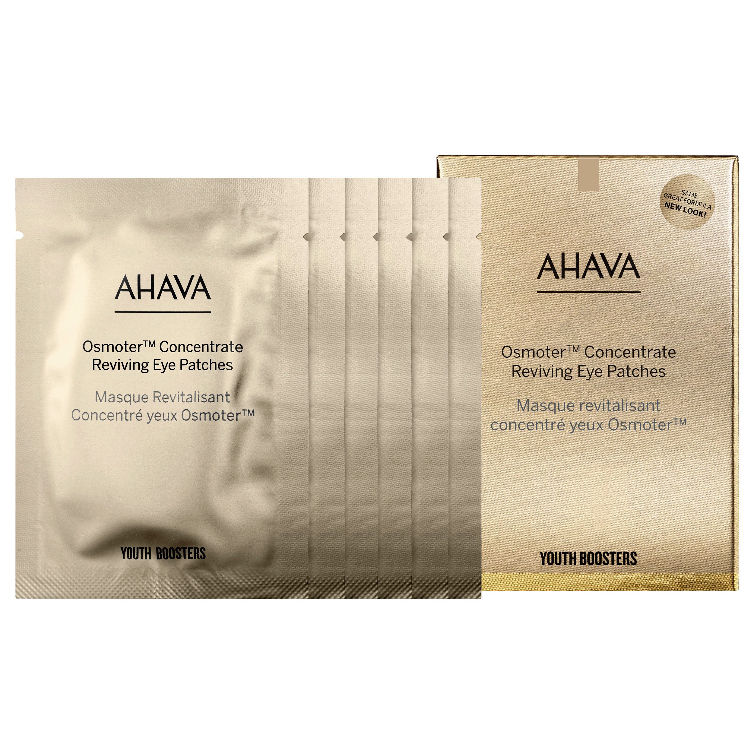 AHAVA Augenpatches OSMOTER CONCENTRATE REVIVING EYE PATCHES, 6er Pack, mit Hyaluronsäure