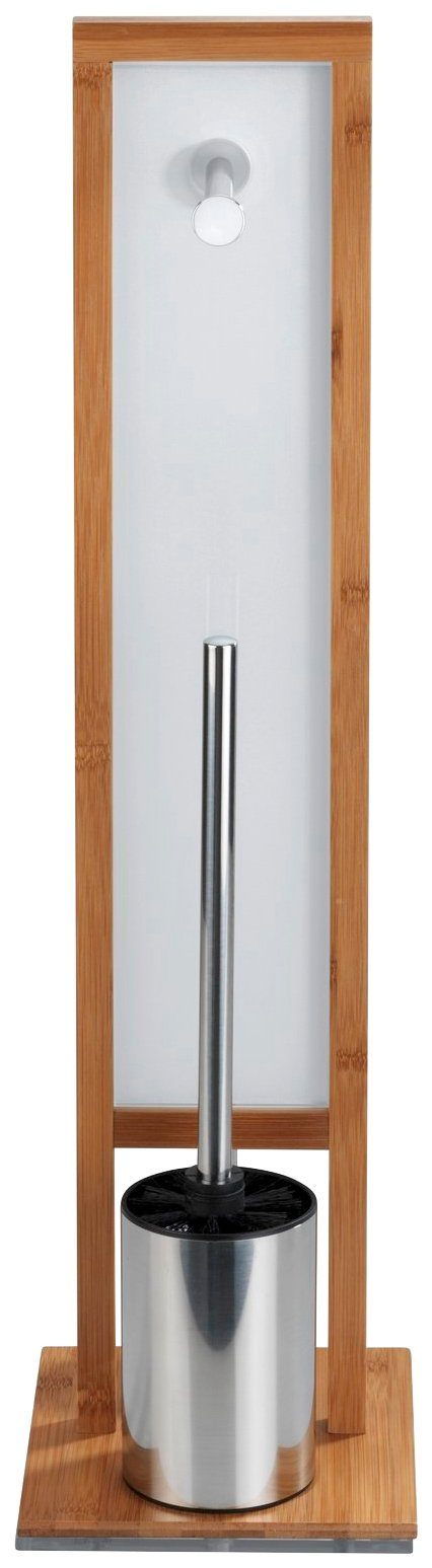 WENKO (1-tlg), und WC-Garnitur Toilettenpapierhalter WC-Bürstenhalter integrierter Rivalta,