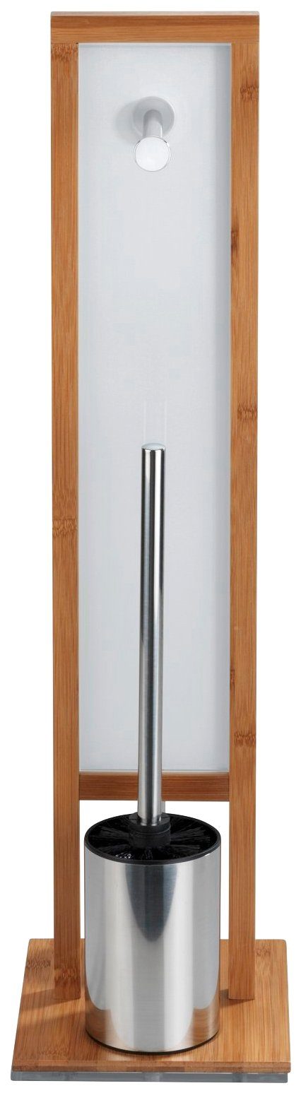 WENKO WC-Garnitur Rivalta, Standgarnitur mit integriertem Toilettenpapier- und WC-Bürstenhalter