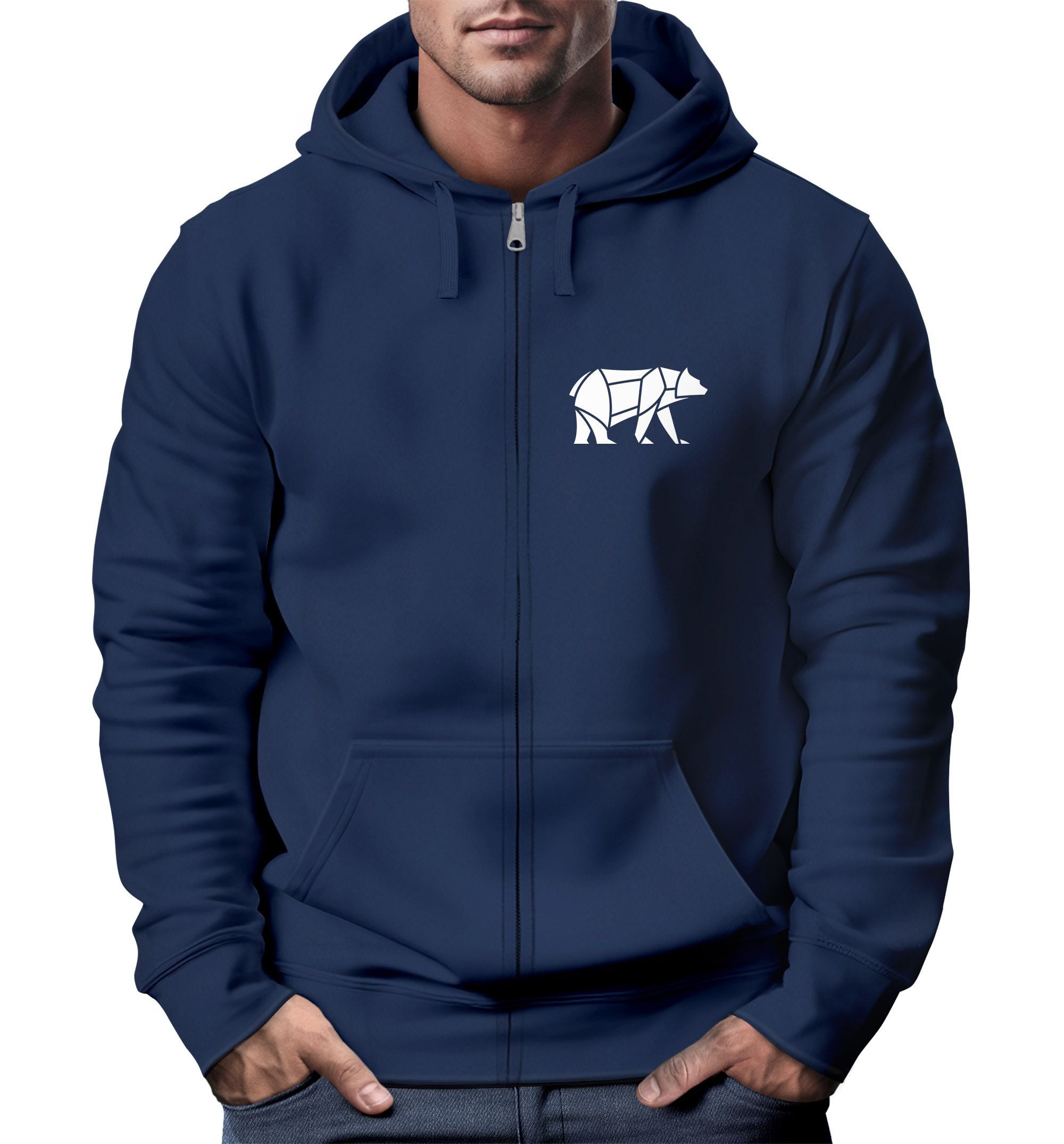 Neverless Sweatjacke Zip-Hoodie Sweatjacke mit Kapuze günstig online kaufen