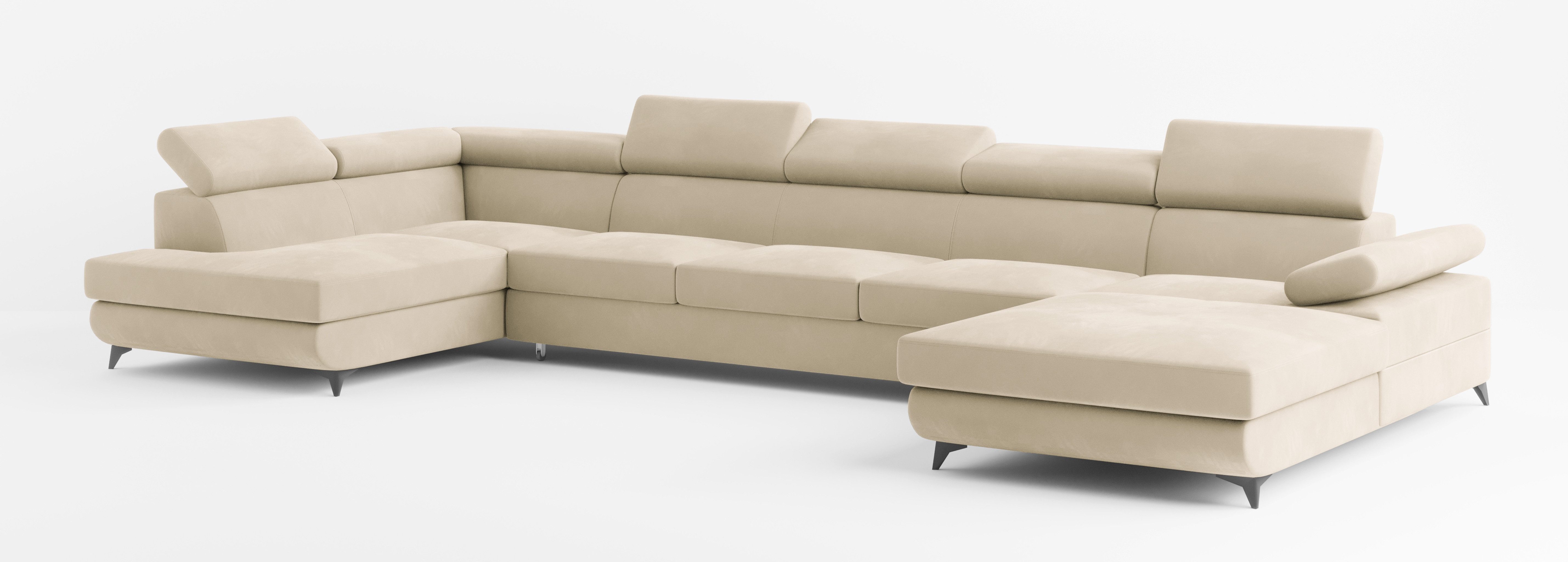Masseno Ecksofa MONTIVA mit Schlaffunktion U-Form, günstig online kaufen