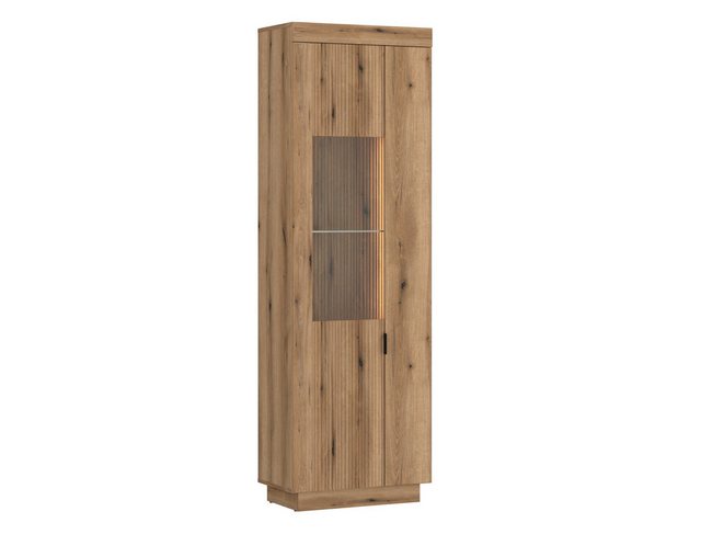 Meble Wójcik Glasvitrine in Coast Evoke Eiche Dekor - 62,2x197,8x39,6 (BxHx günstig online kaufen